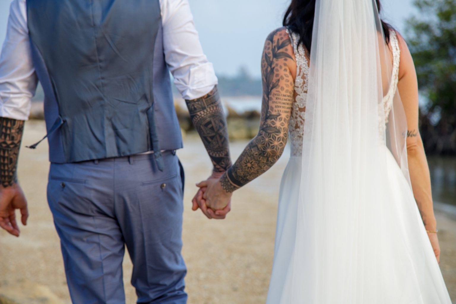 bride groom tattoos