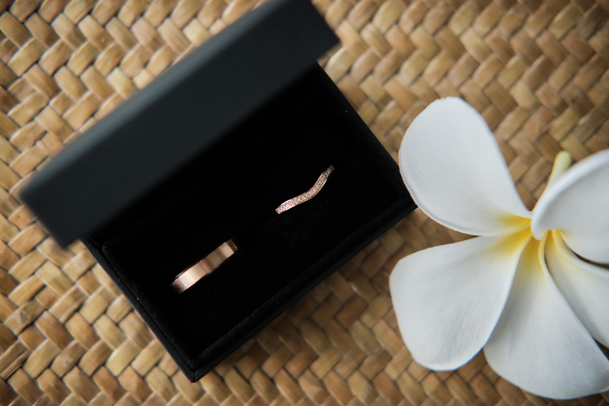 wedding getting ready rings