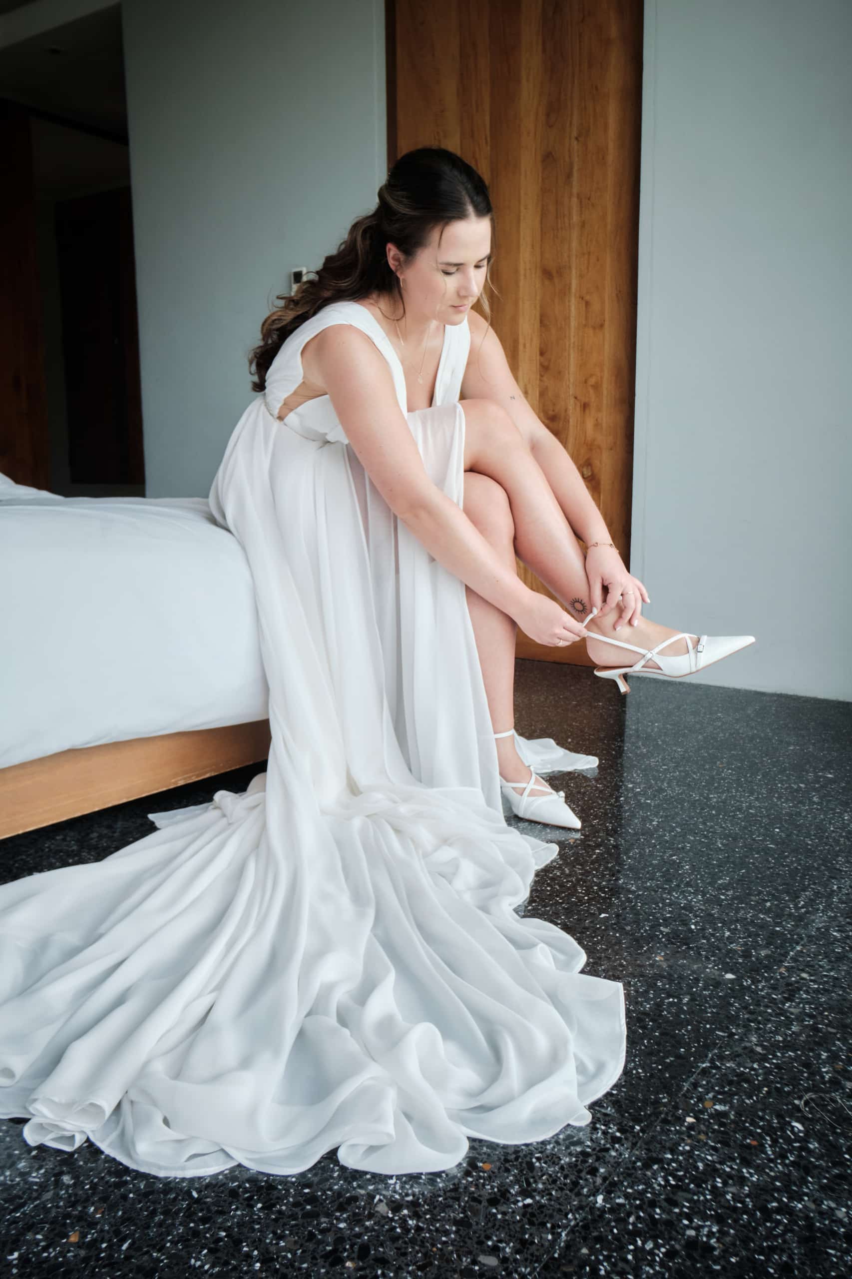 wedding getting ready bride