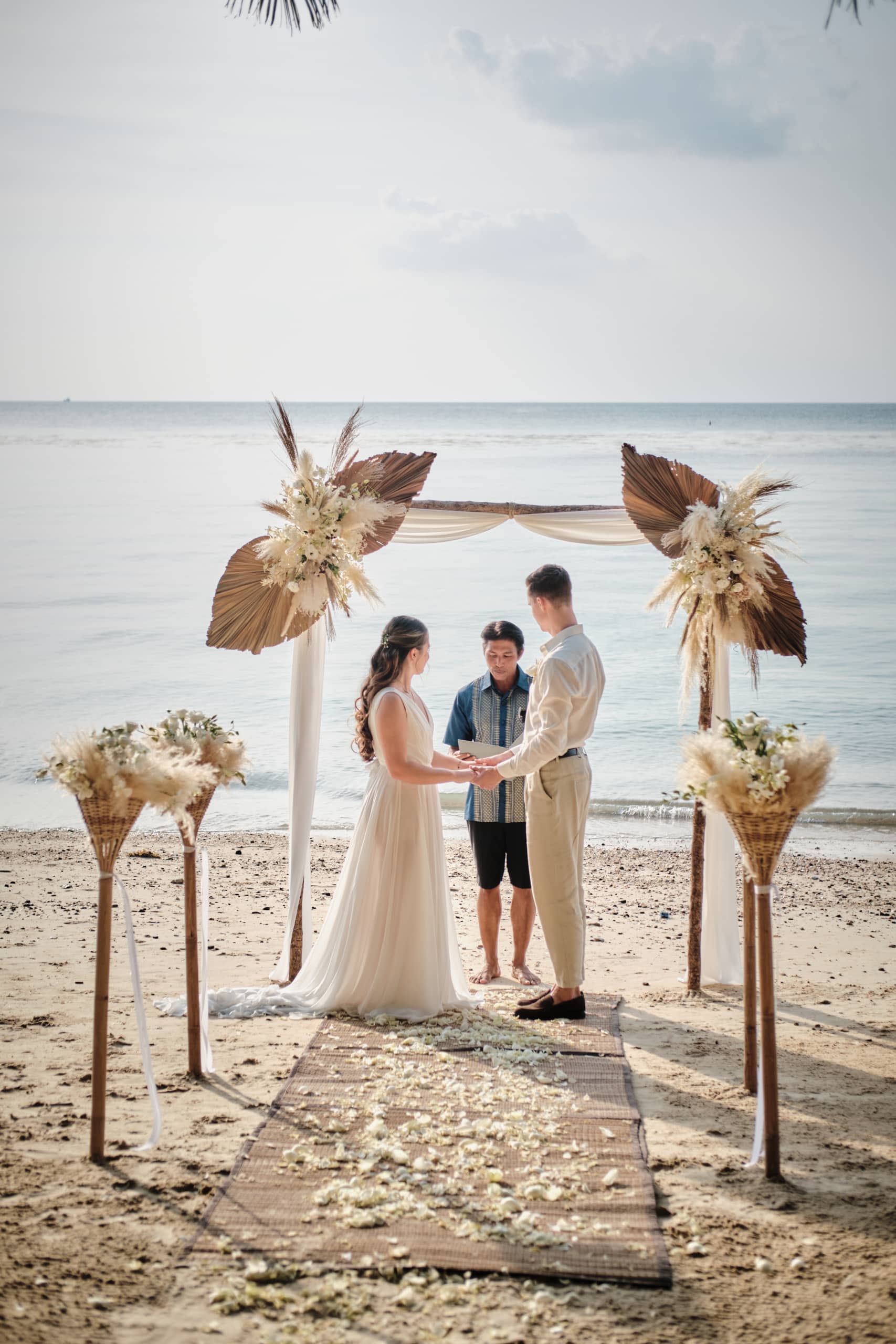 beach wedding ceremony