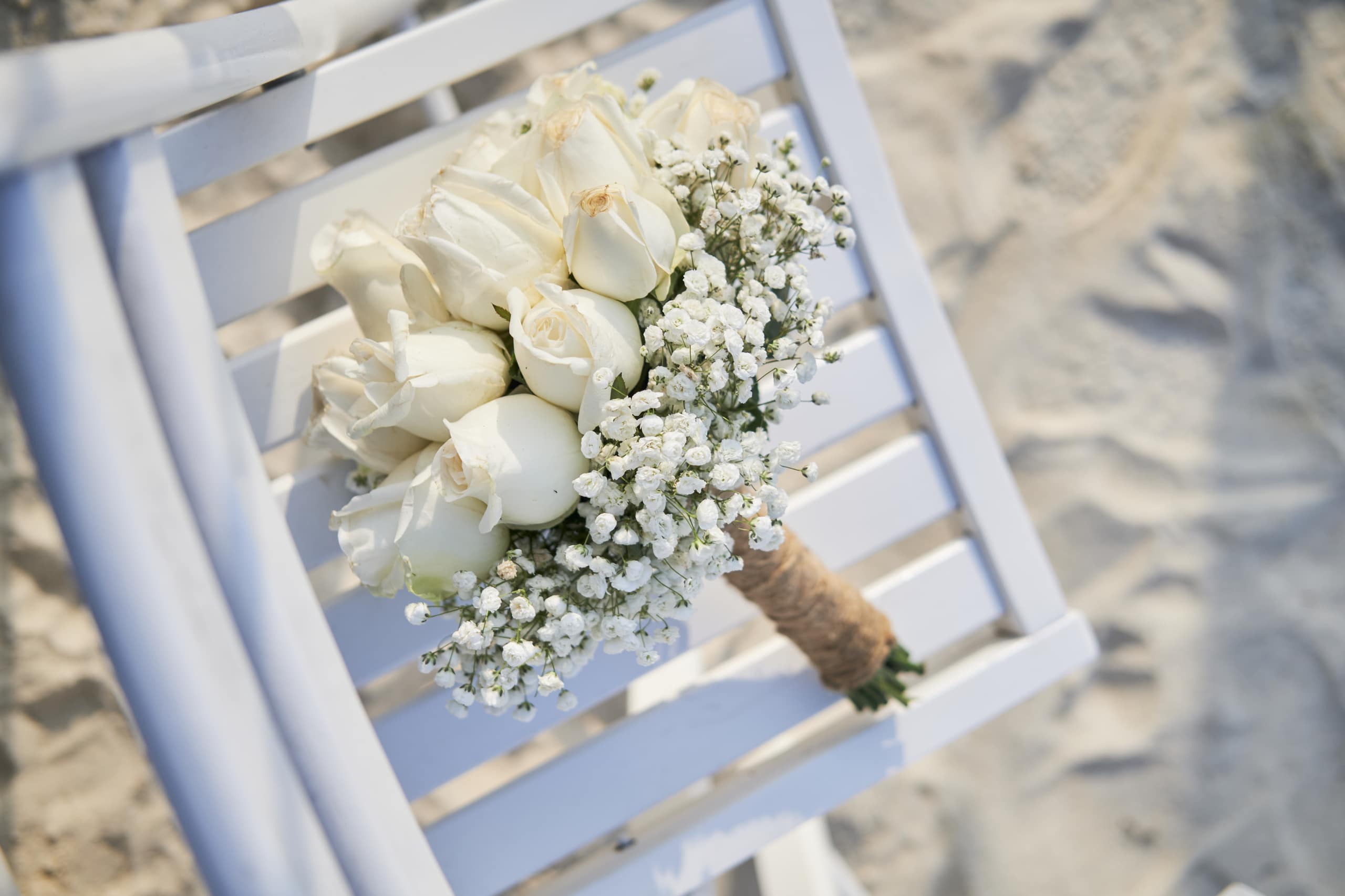 beach wedding flower bouquet