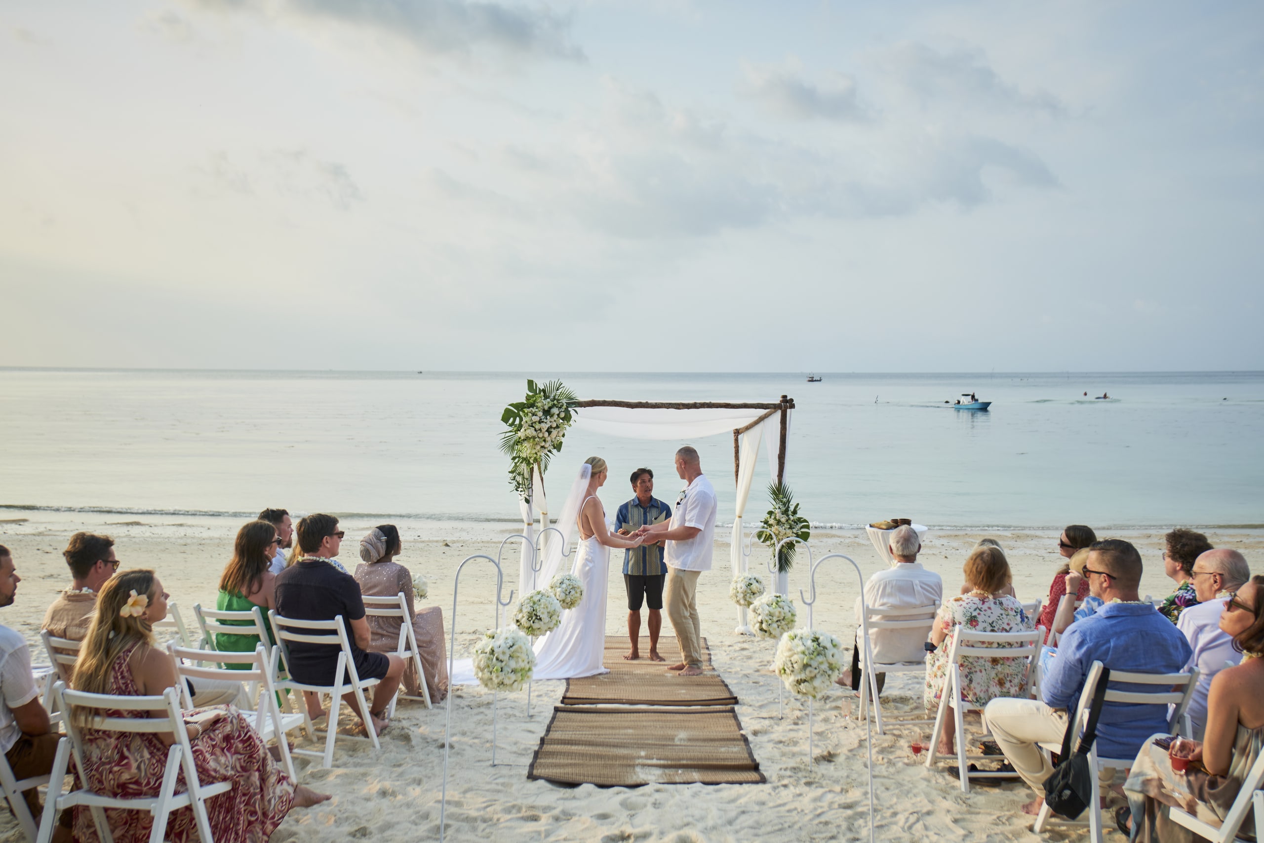 beach wedding ceremony