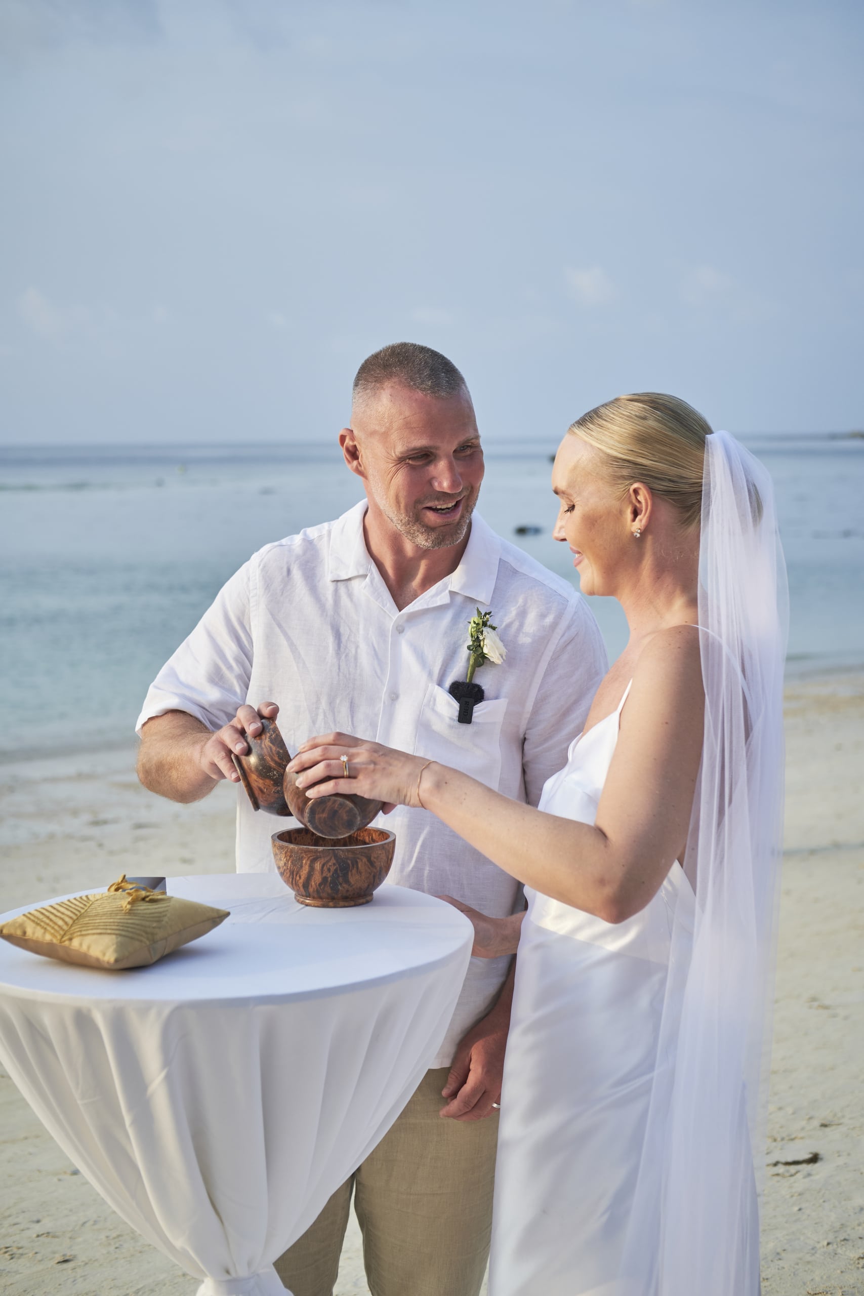 beach wedding ceremony