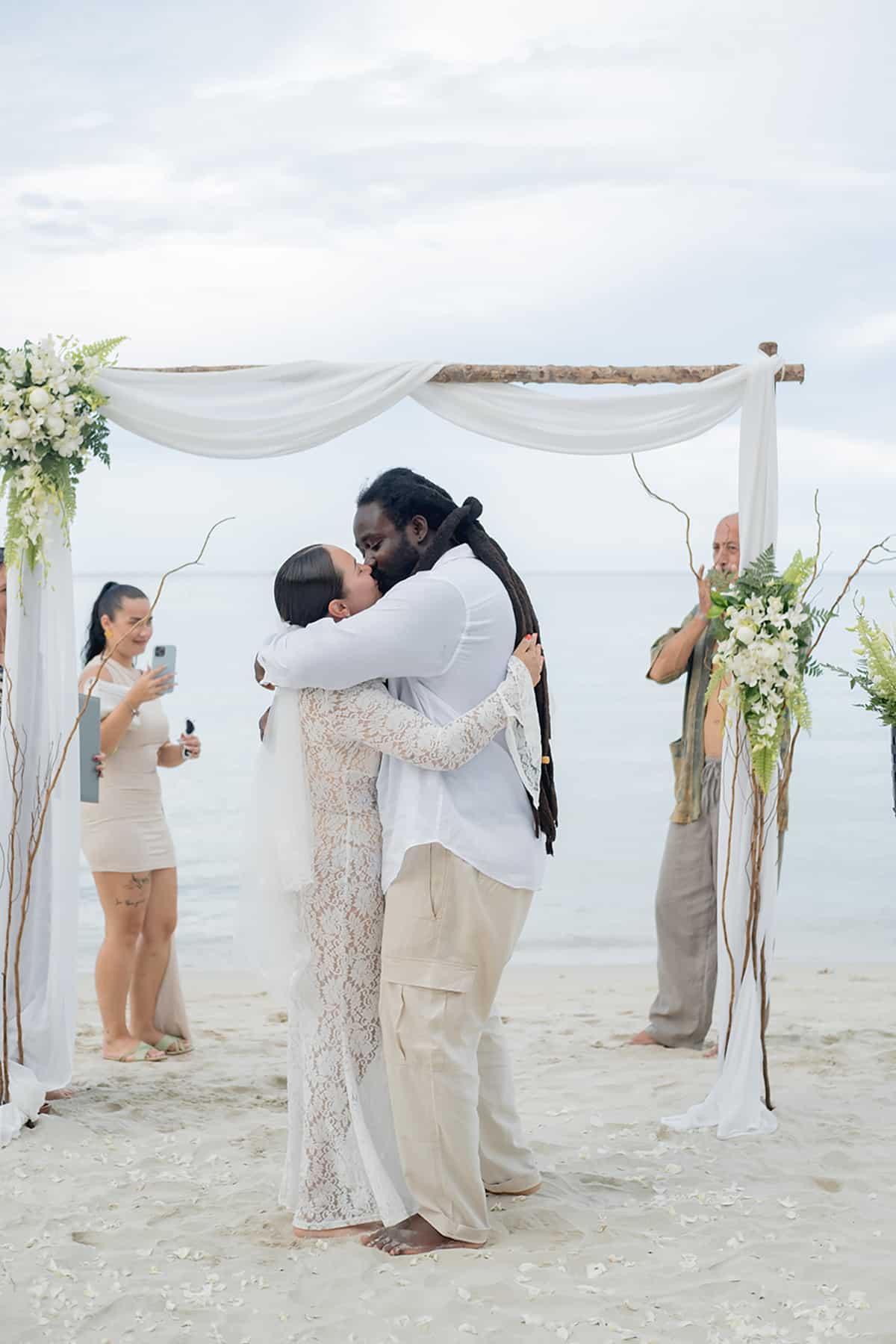 beach wedding ceremony