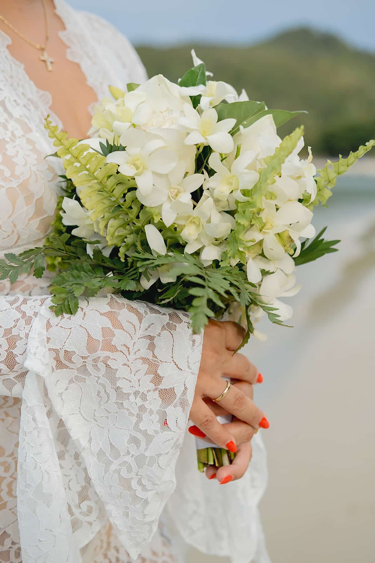 beach wedding bouquet