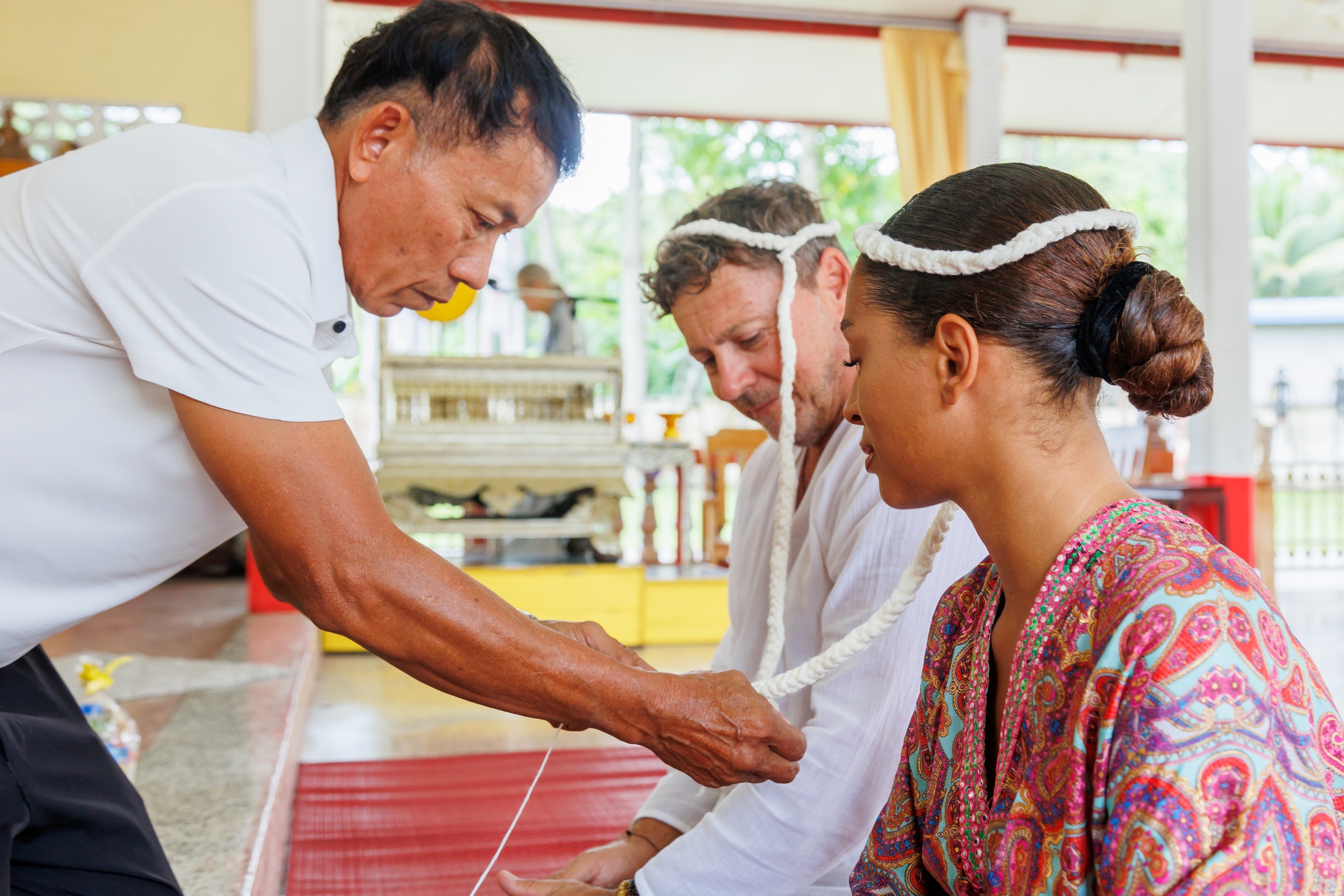 temple wedding Thailand ceremony