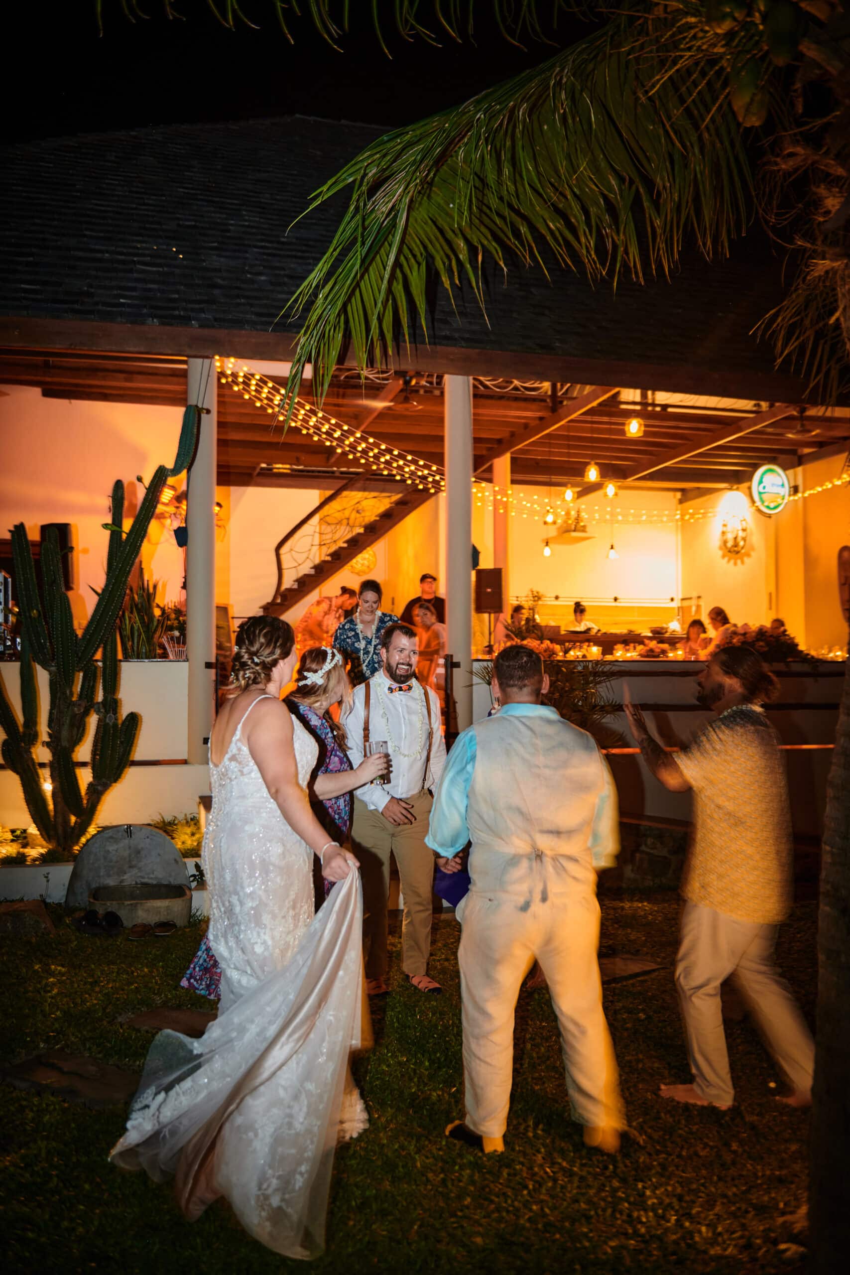 wedding dance at night