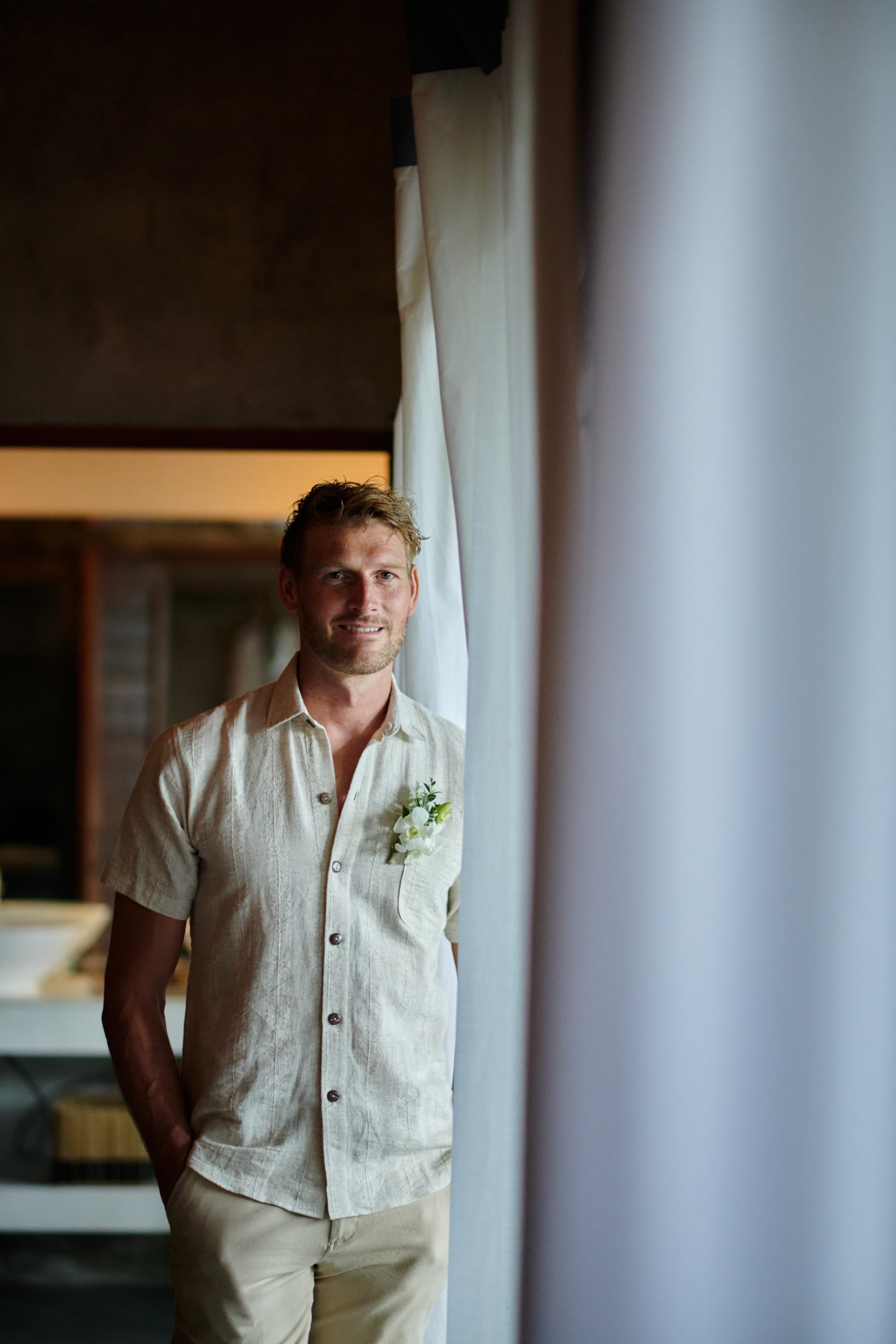 wedding getting ready groom