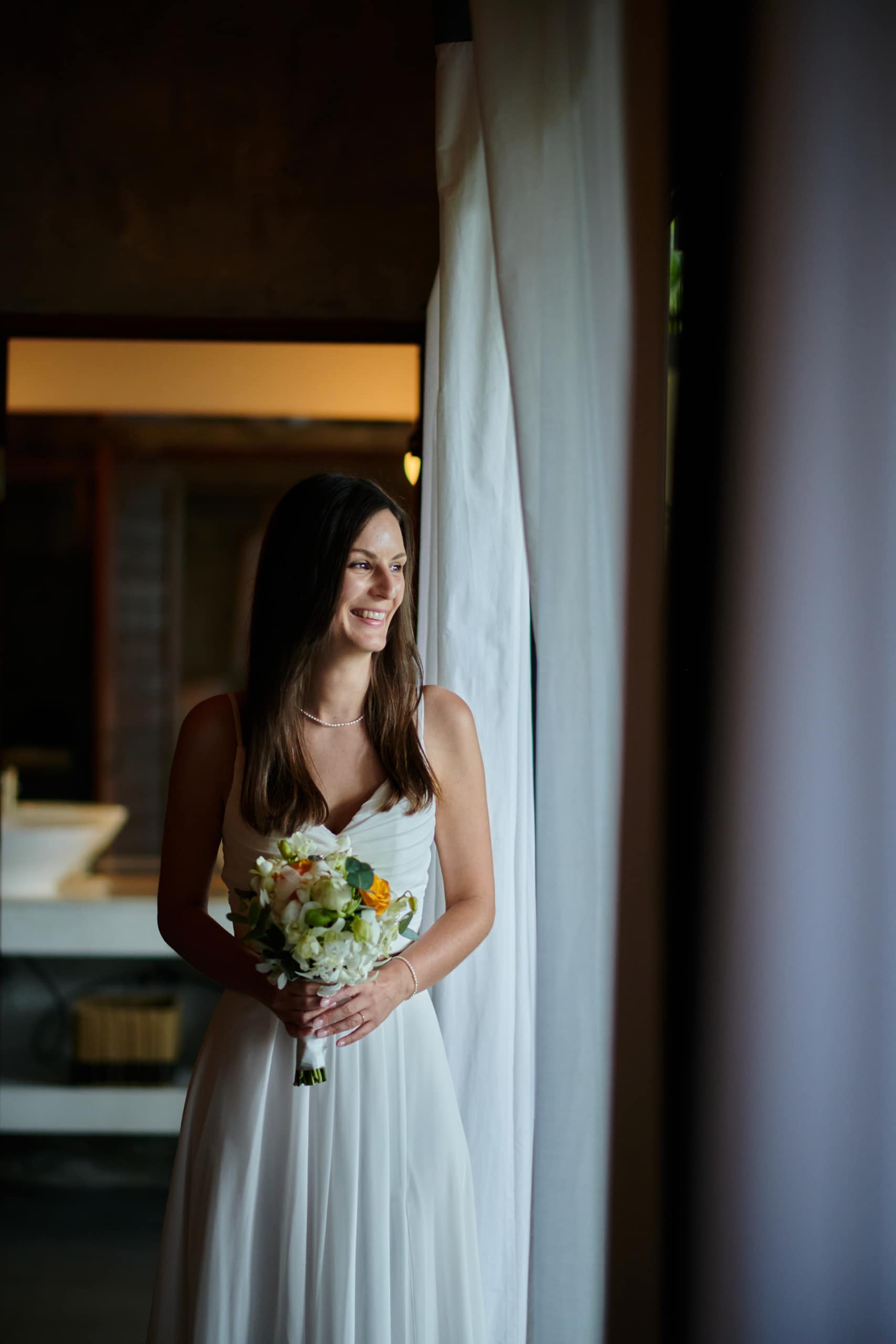 wedding getting ready bride