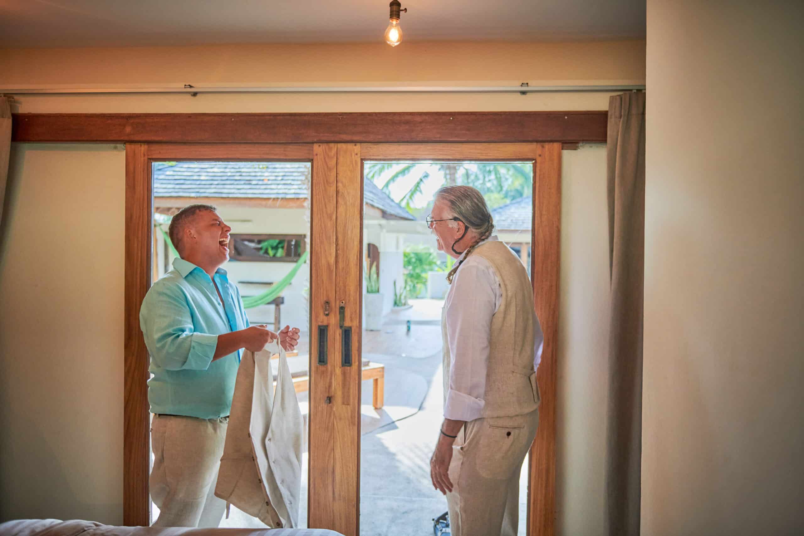 wedding getting ready groom