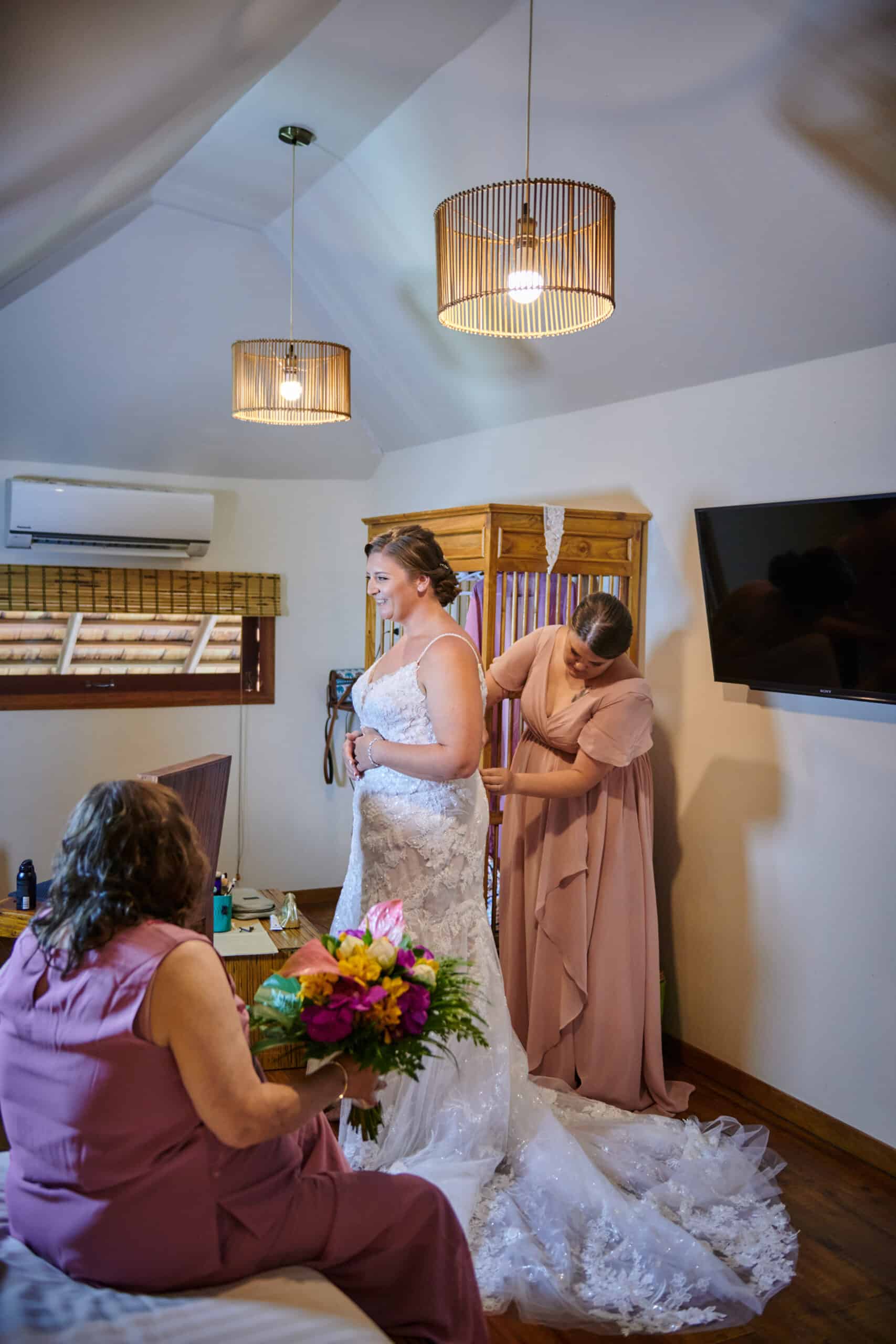 wedding getting ready bride