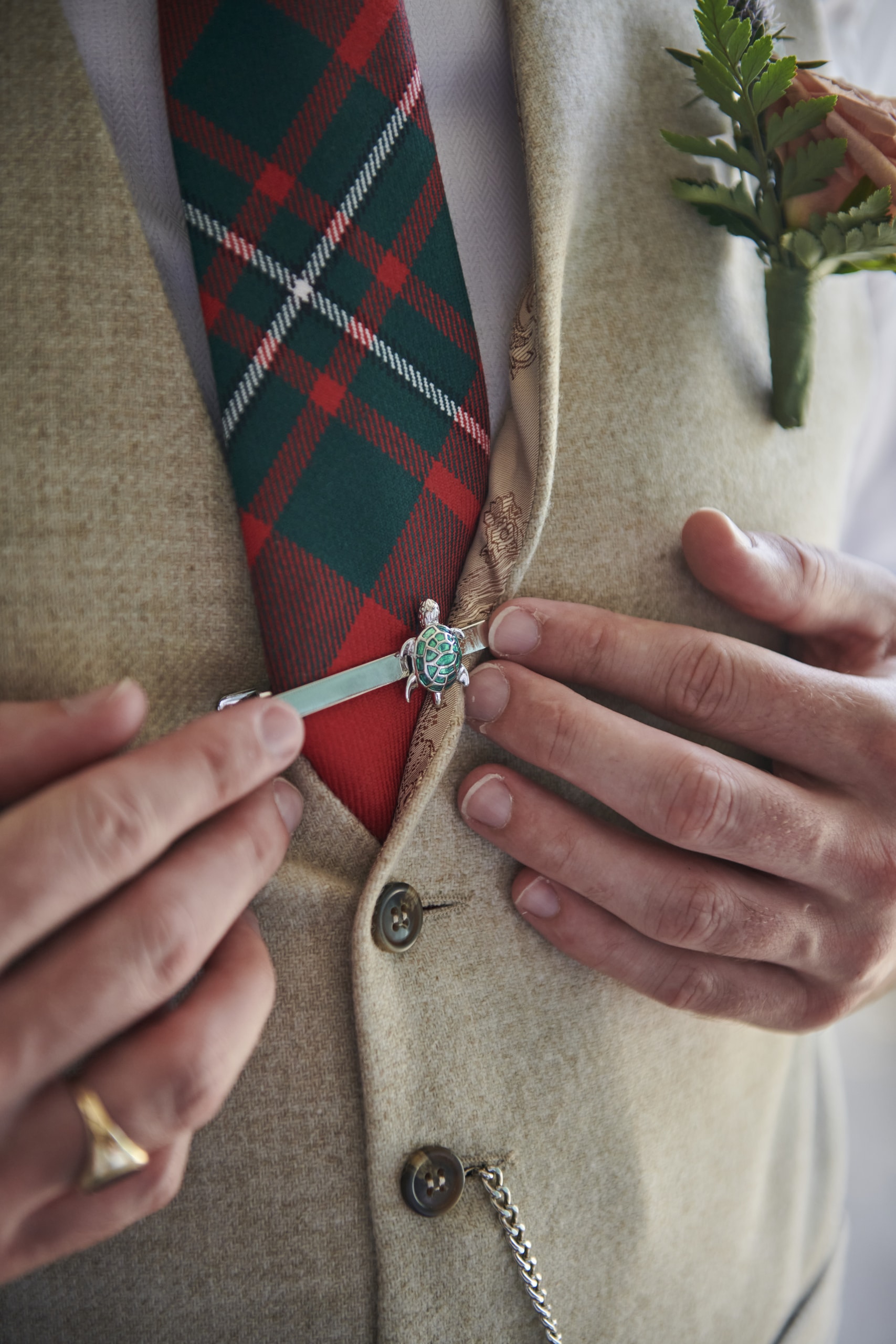 wedding getting ready groom