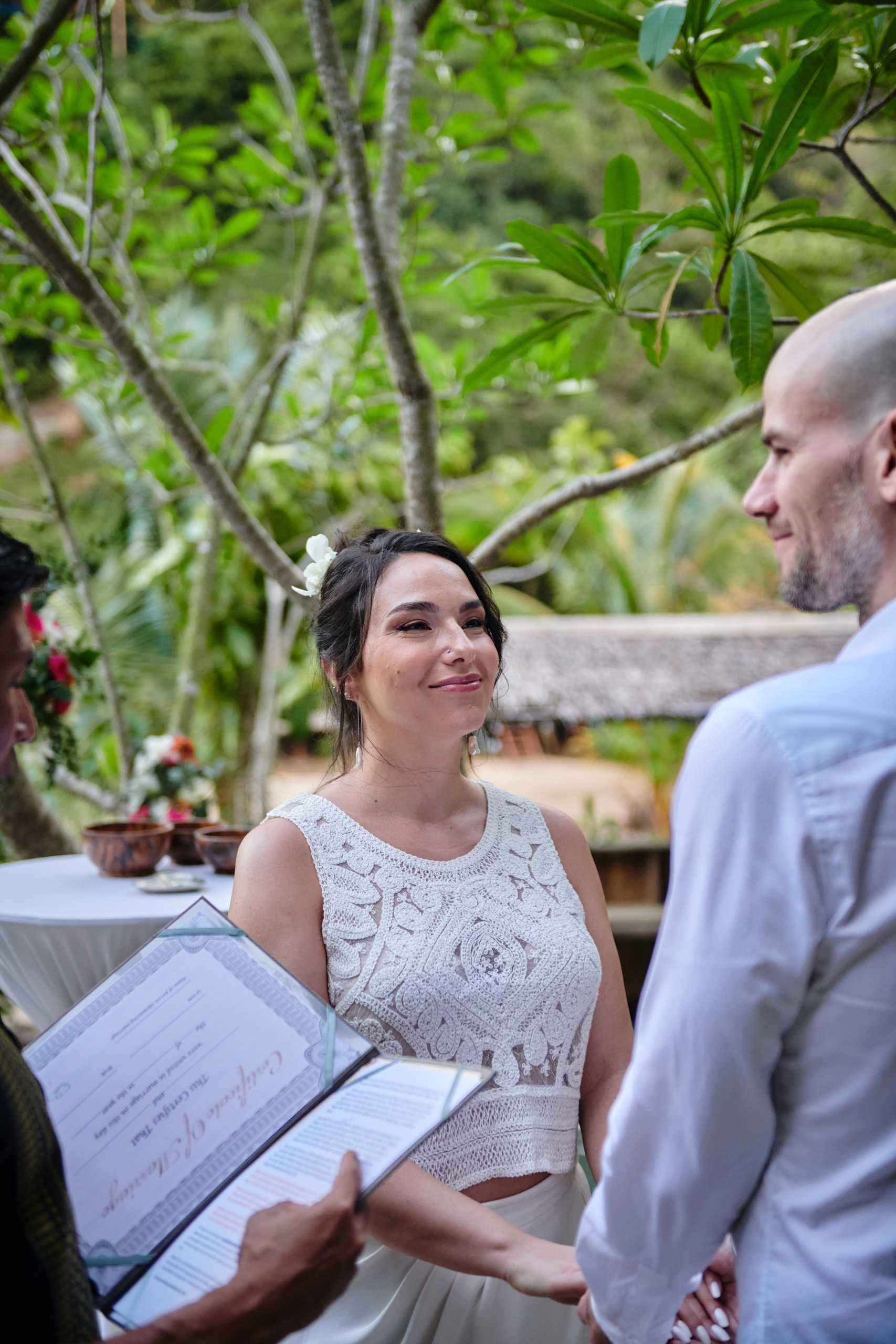 waterfall wedding ceremony