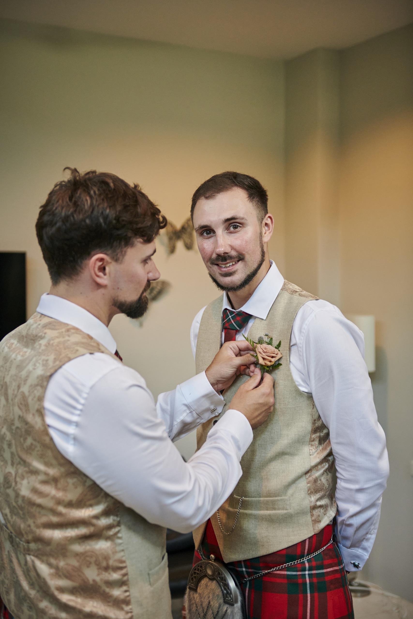 wedding getting ready groom