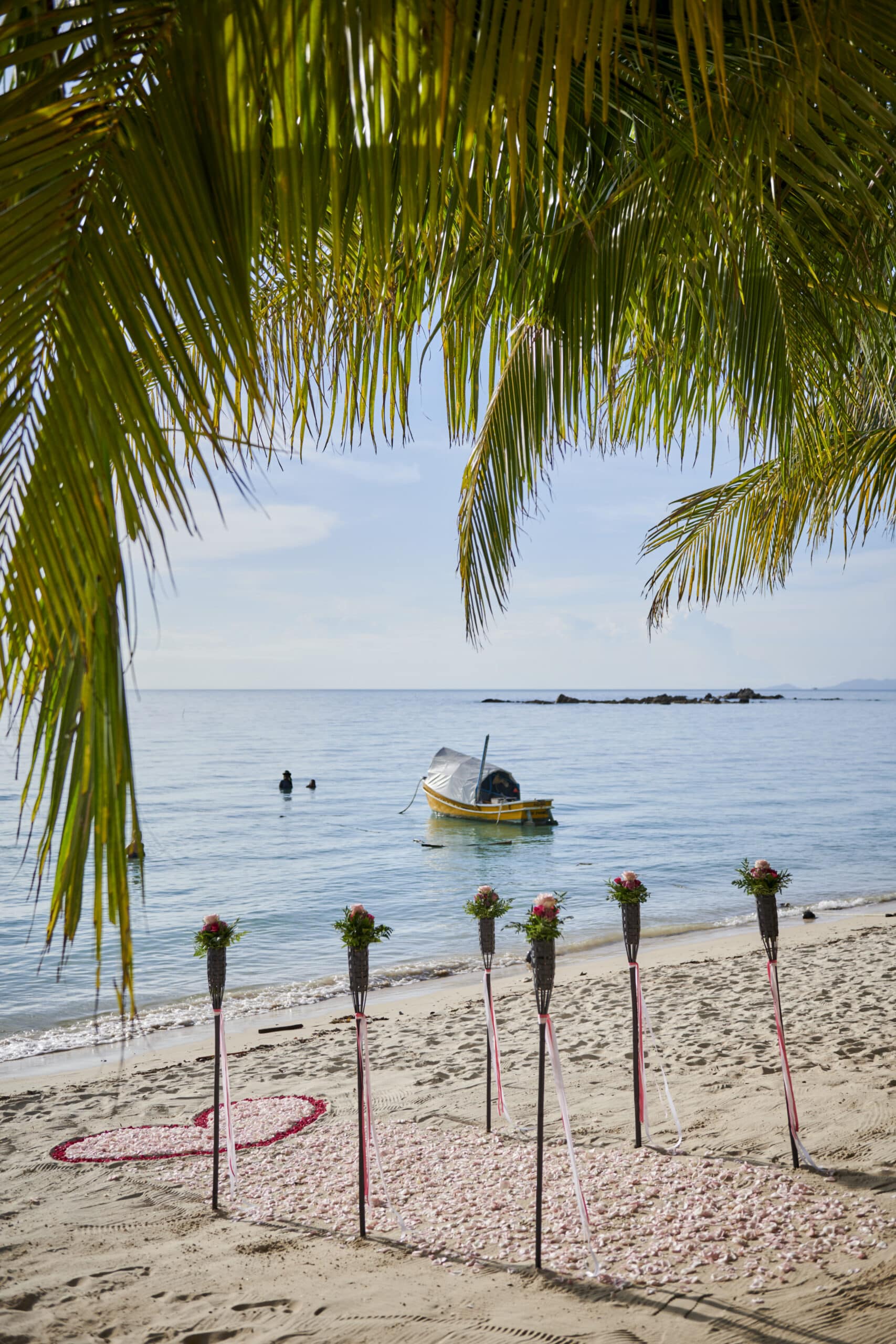 beach wedding decoration