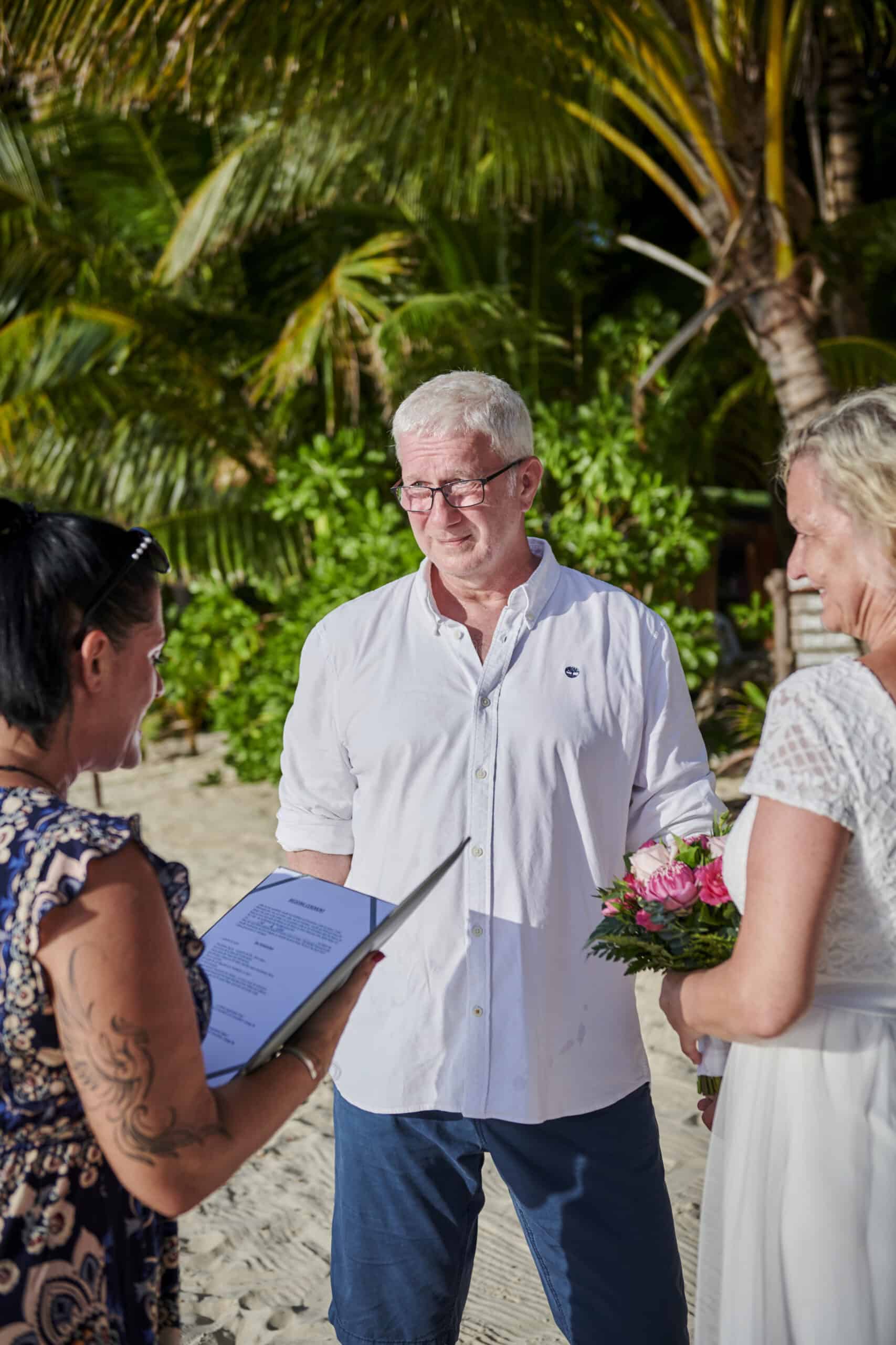 beach wedding ceremony