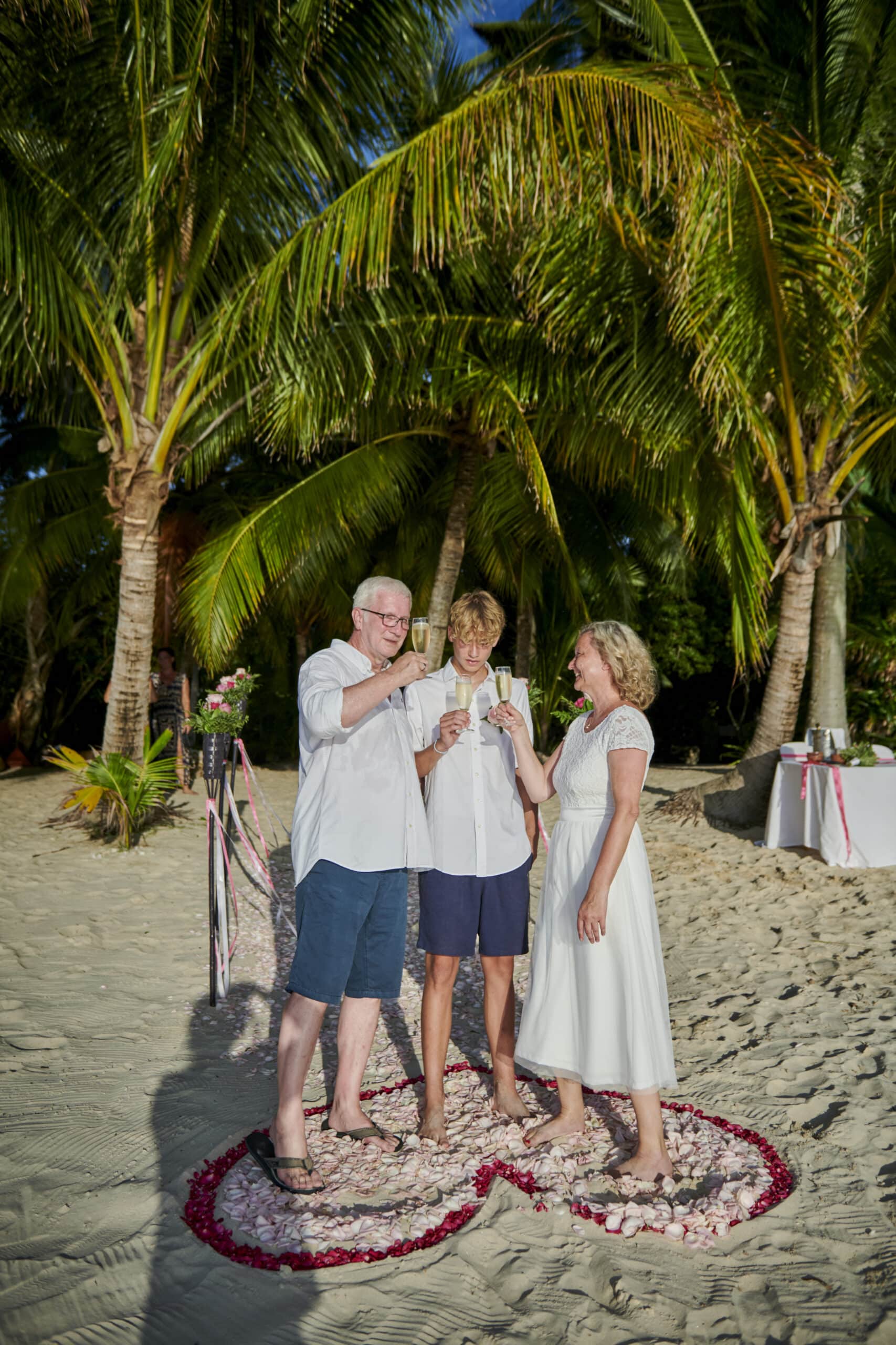 wedding celebration family beach