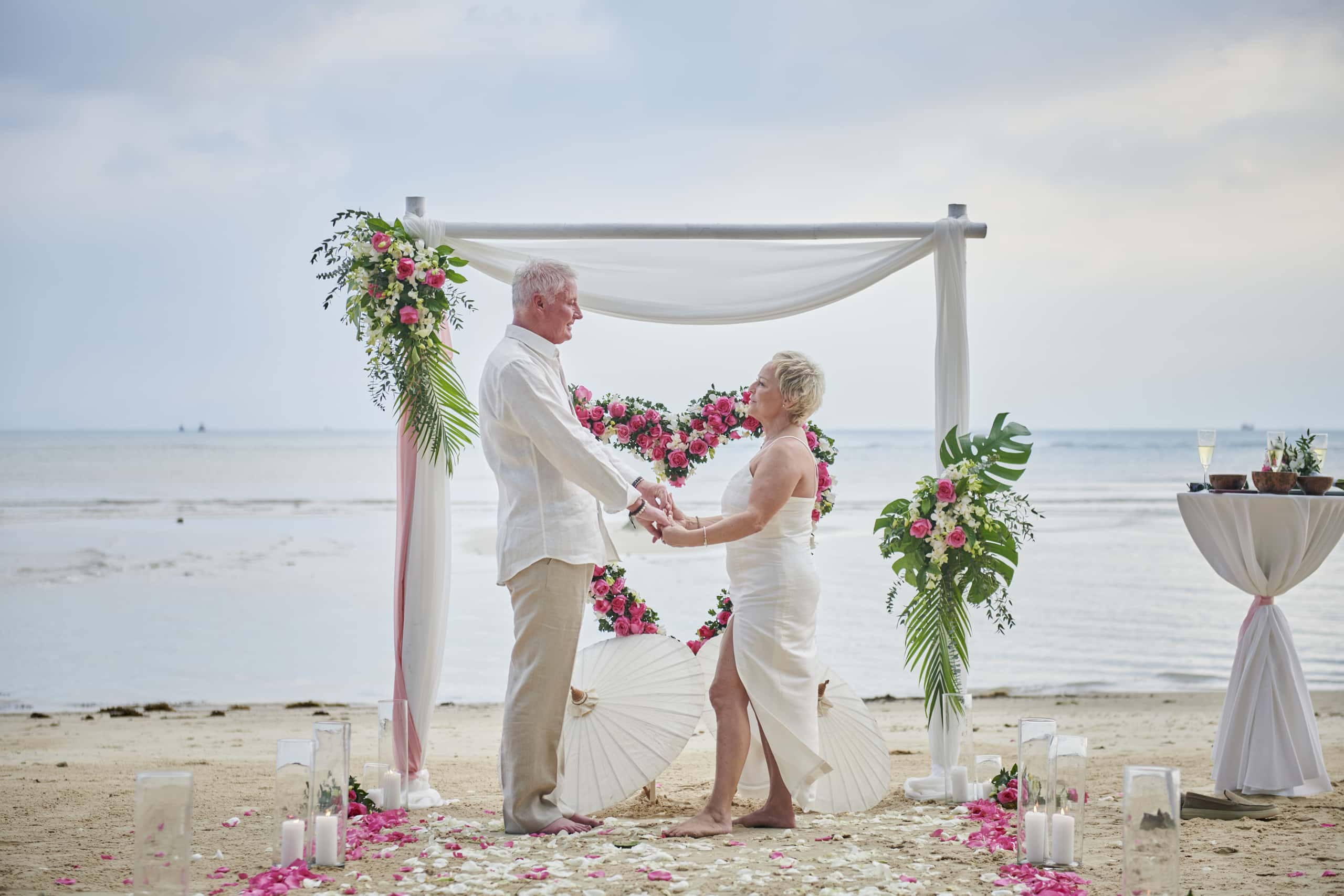 beach wedding ceremony