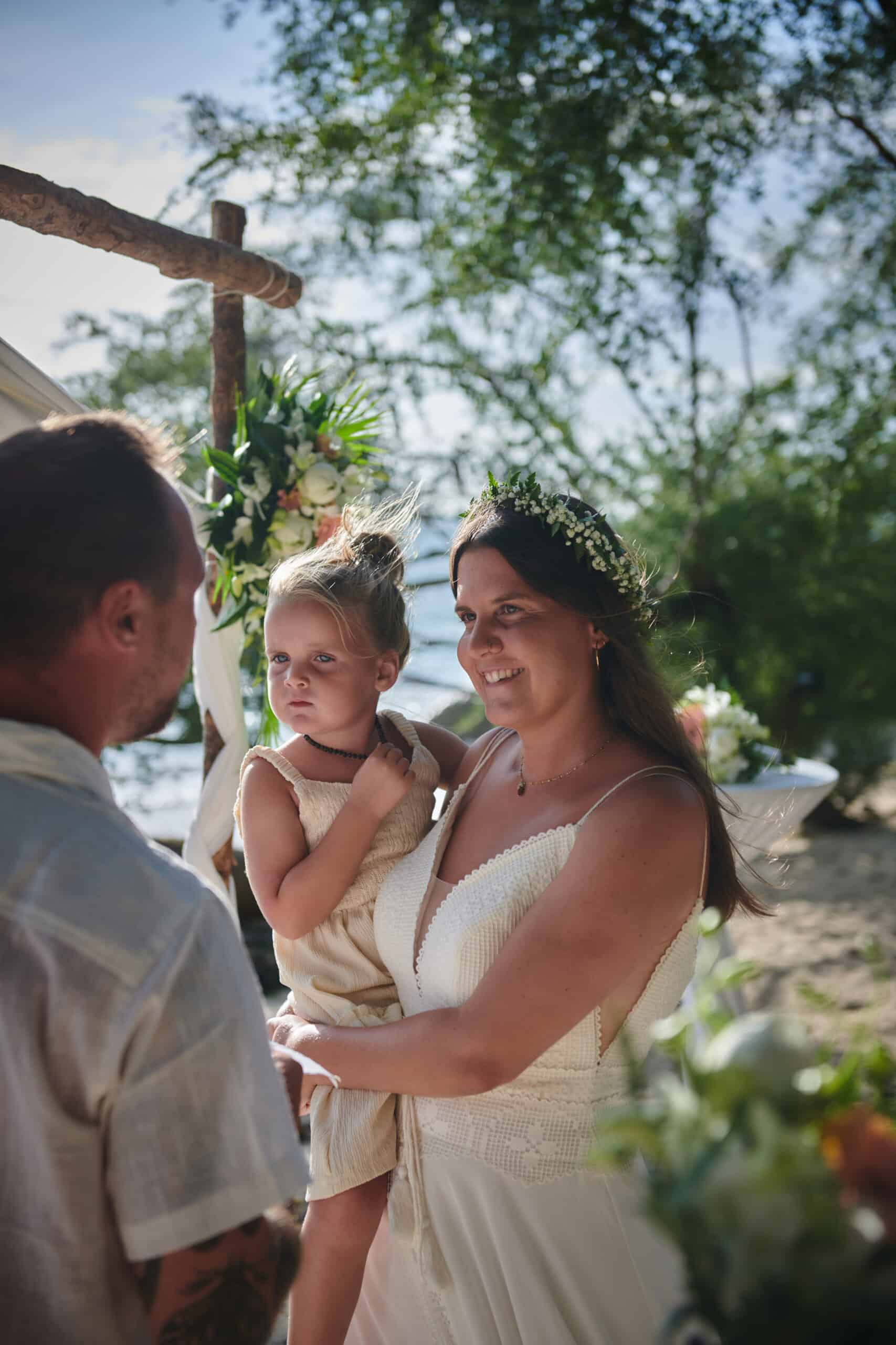 beach wedding ceremony