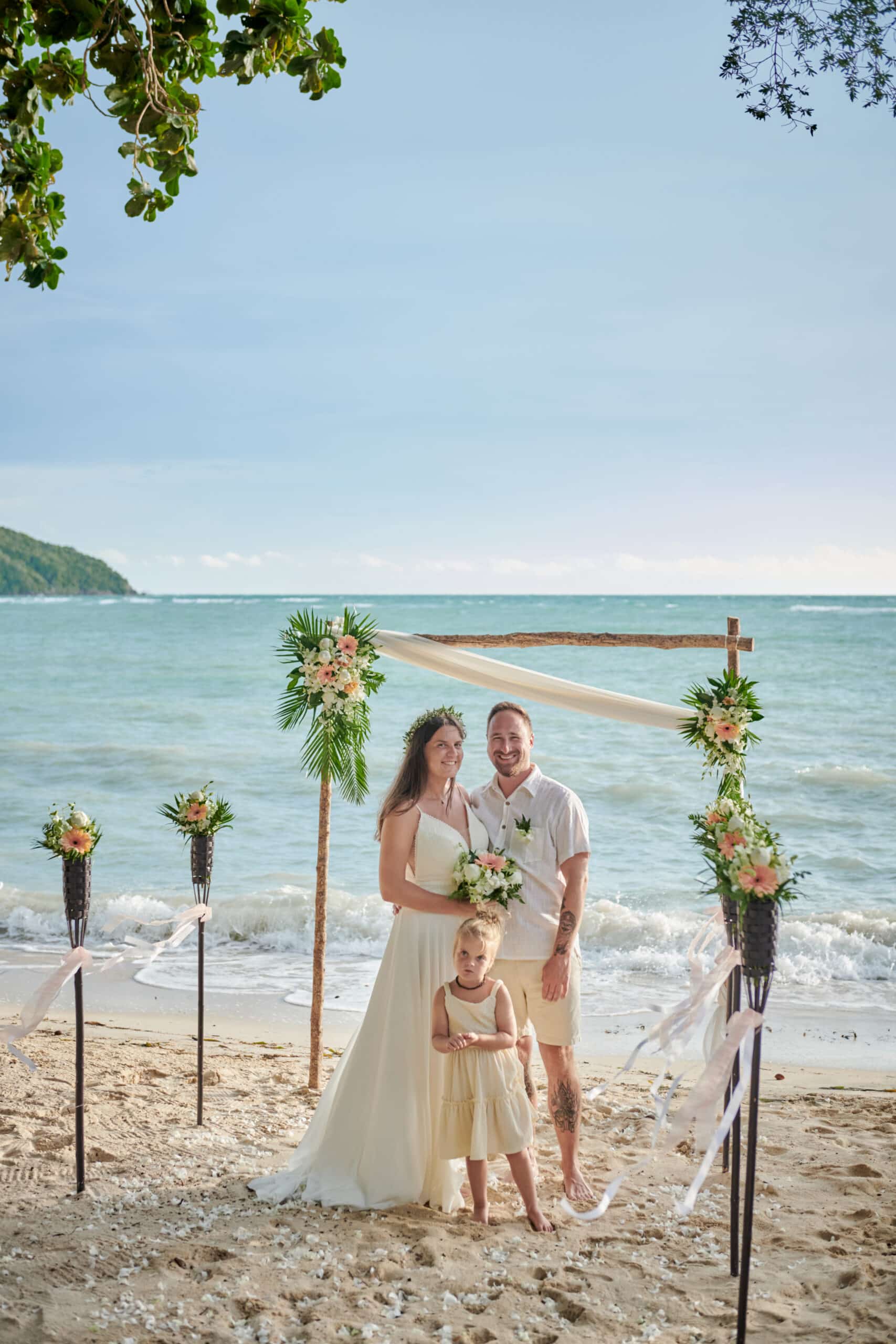 beach wedding ceremony