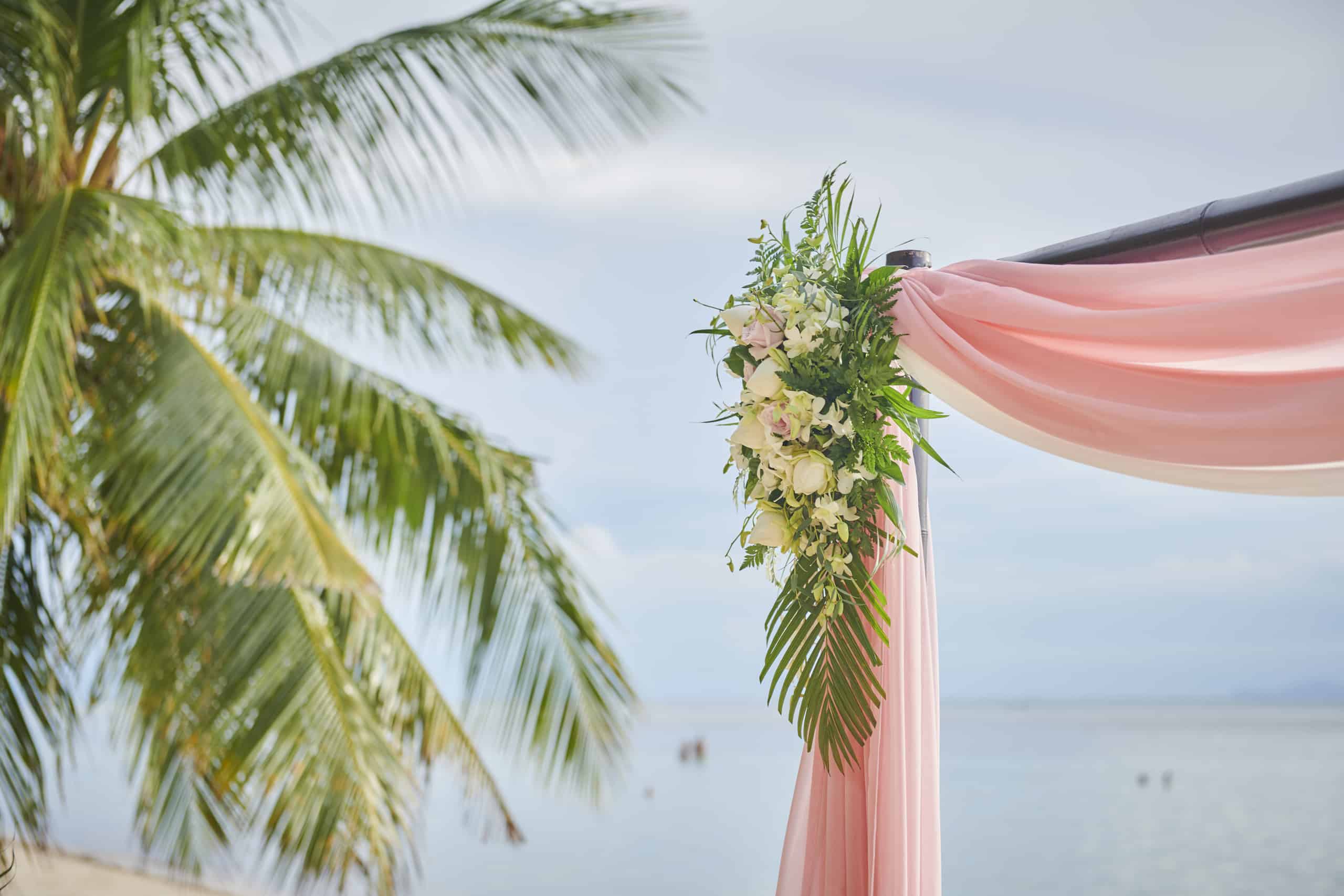 beach wedding decoration