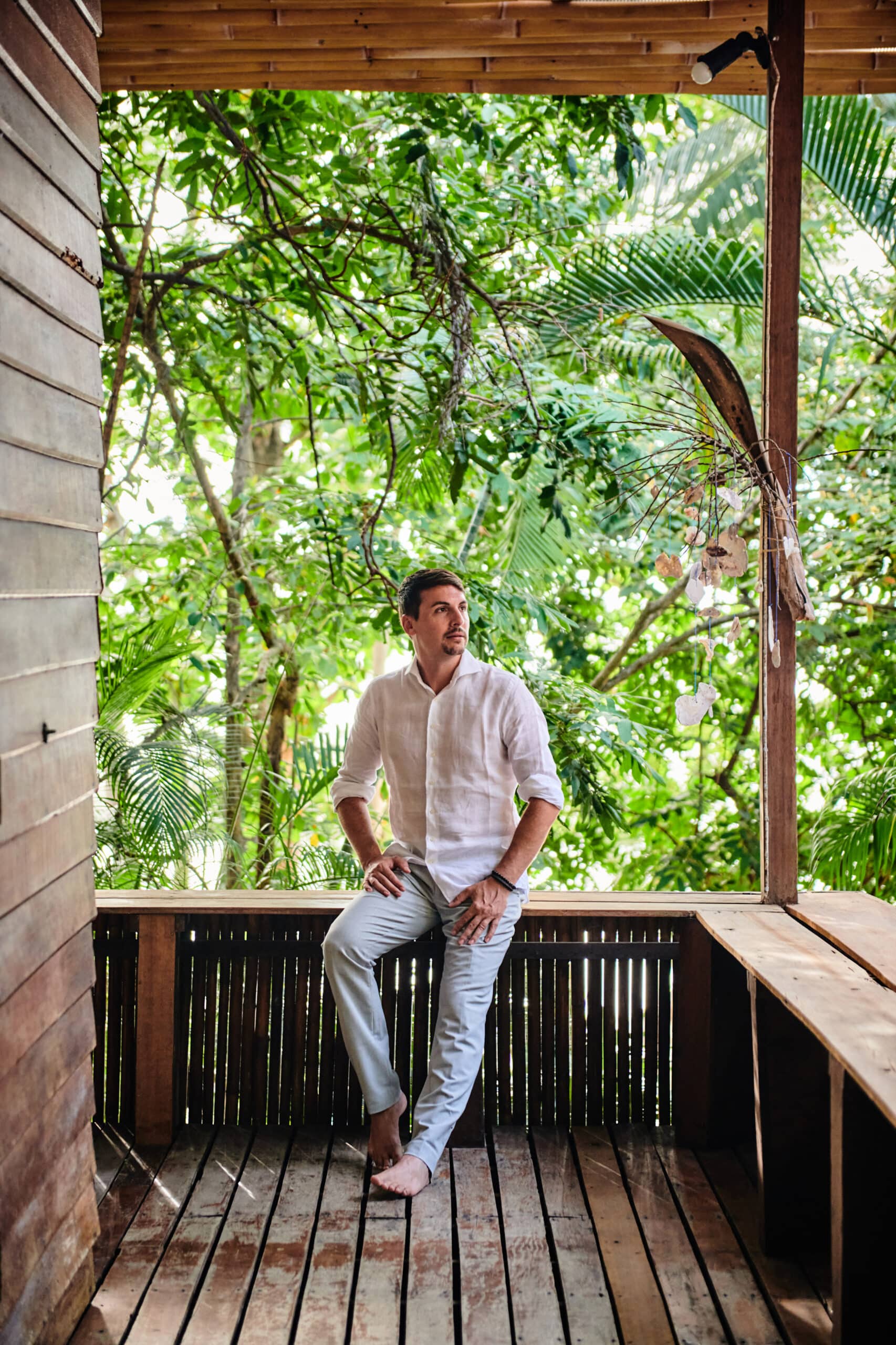 beach wedding groom Thailand