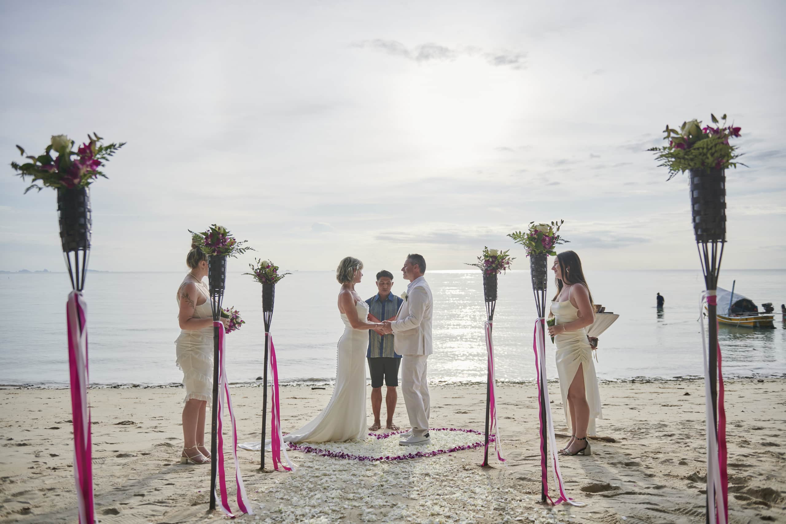 beach wedding ceremony