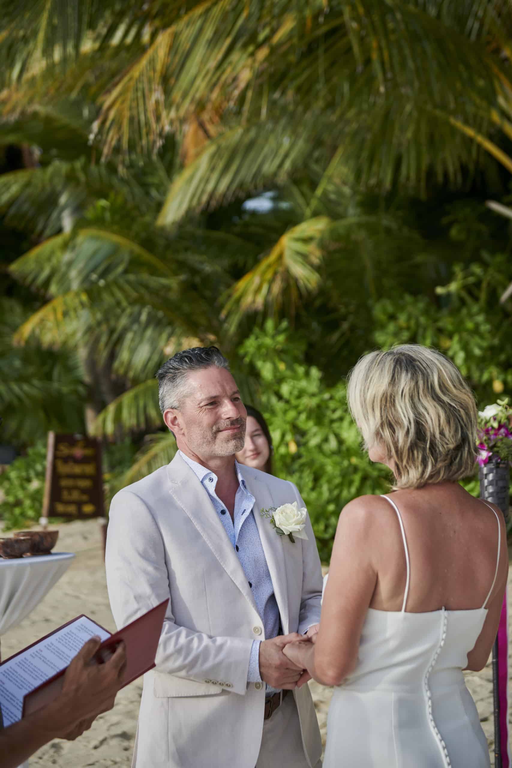 beach wedding ceremony