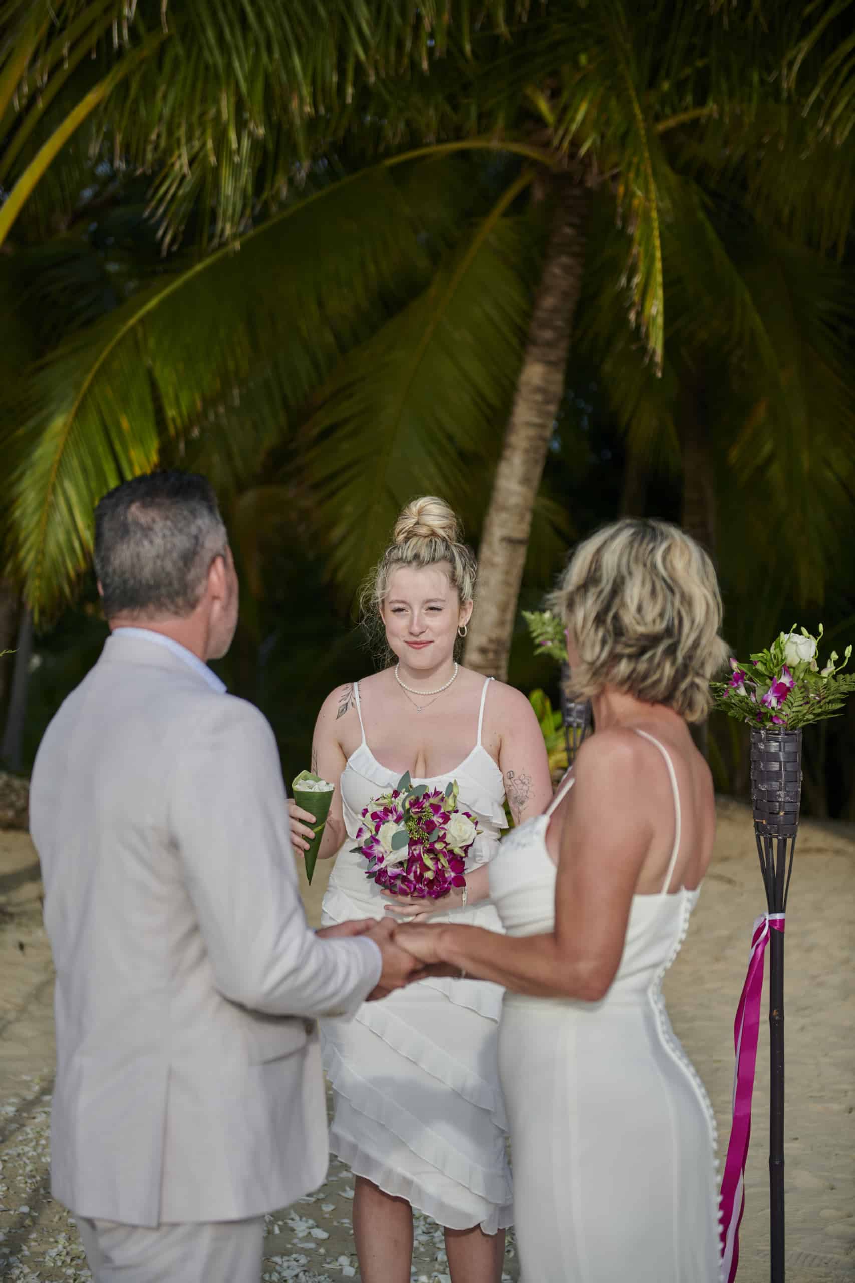 beach wedding ceremony