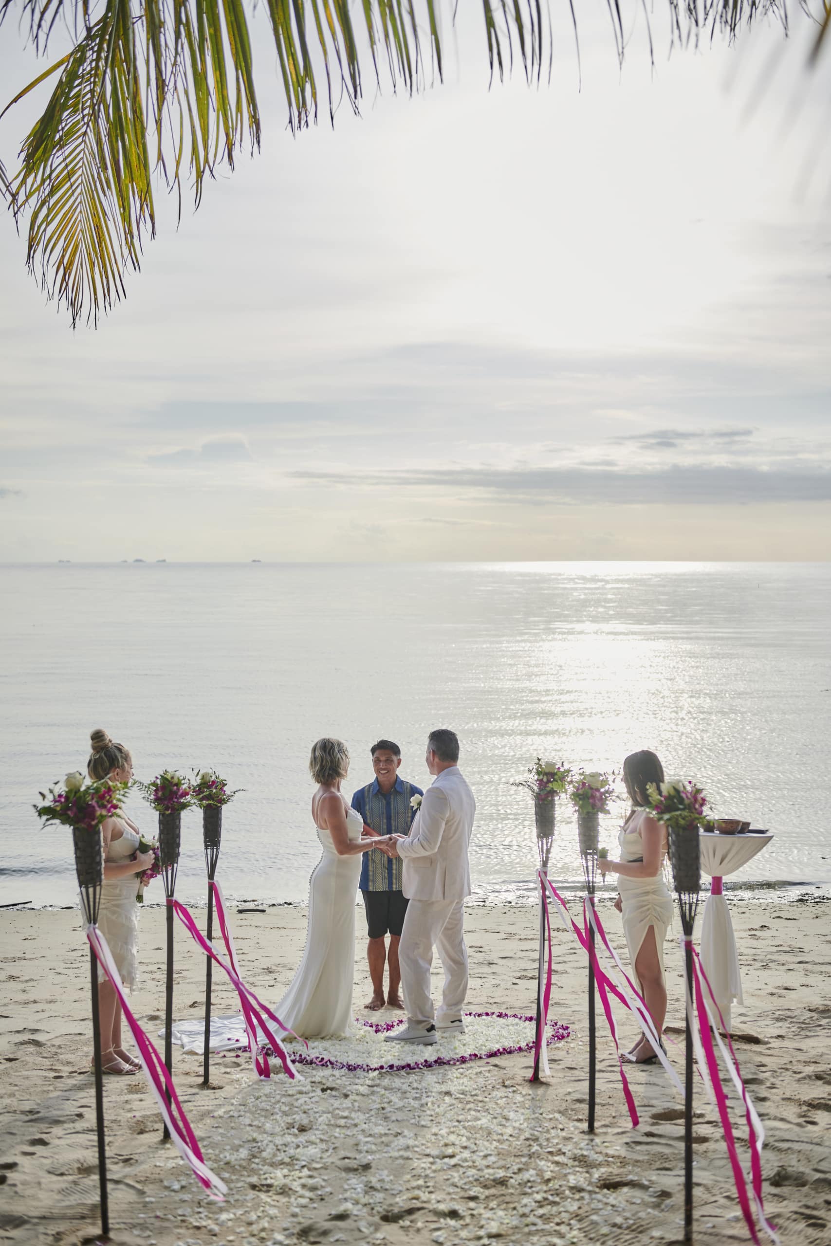 beach wedding ceremony