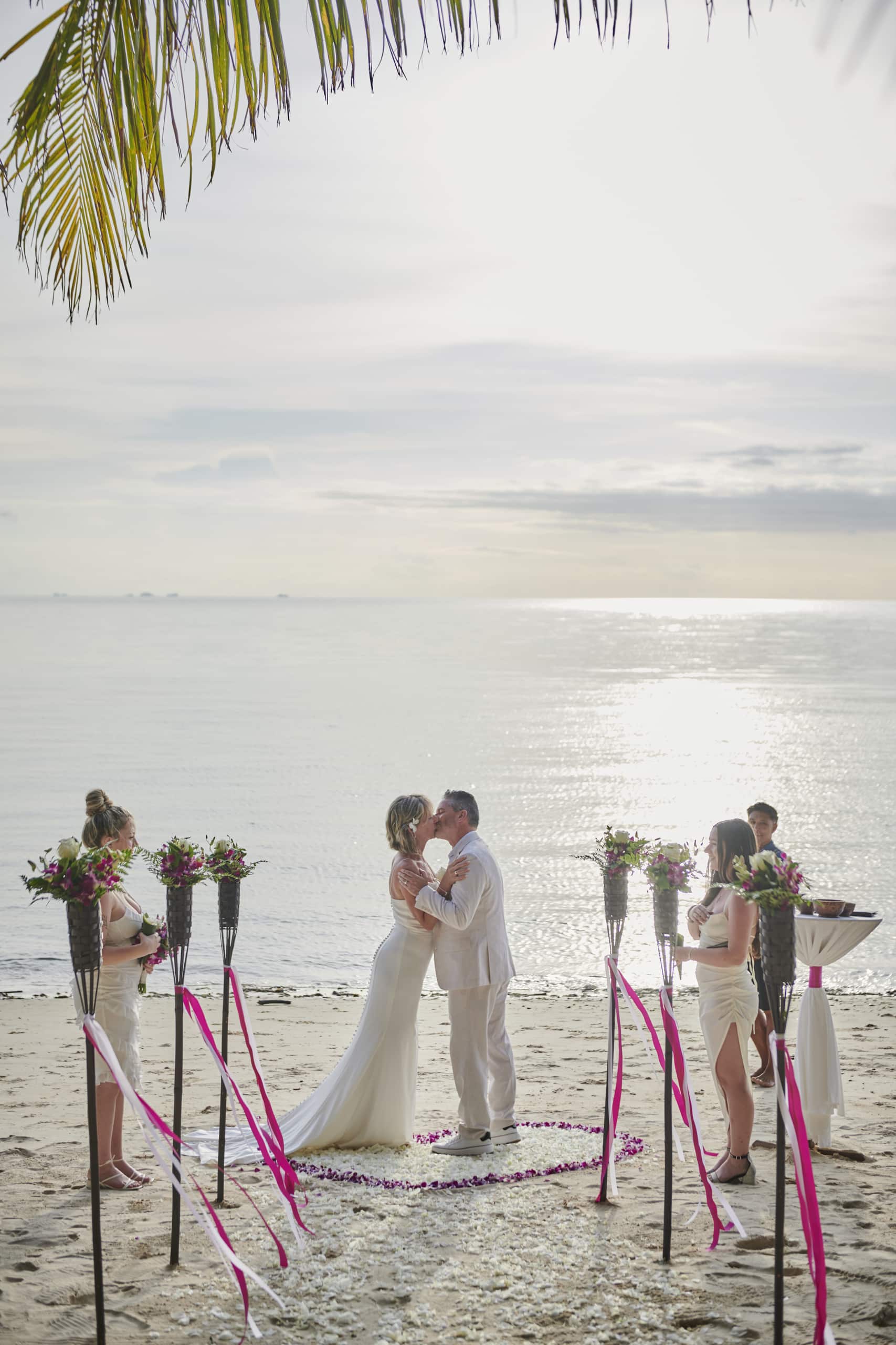 beach wedding ceremony