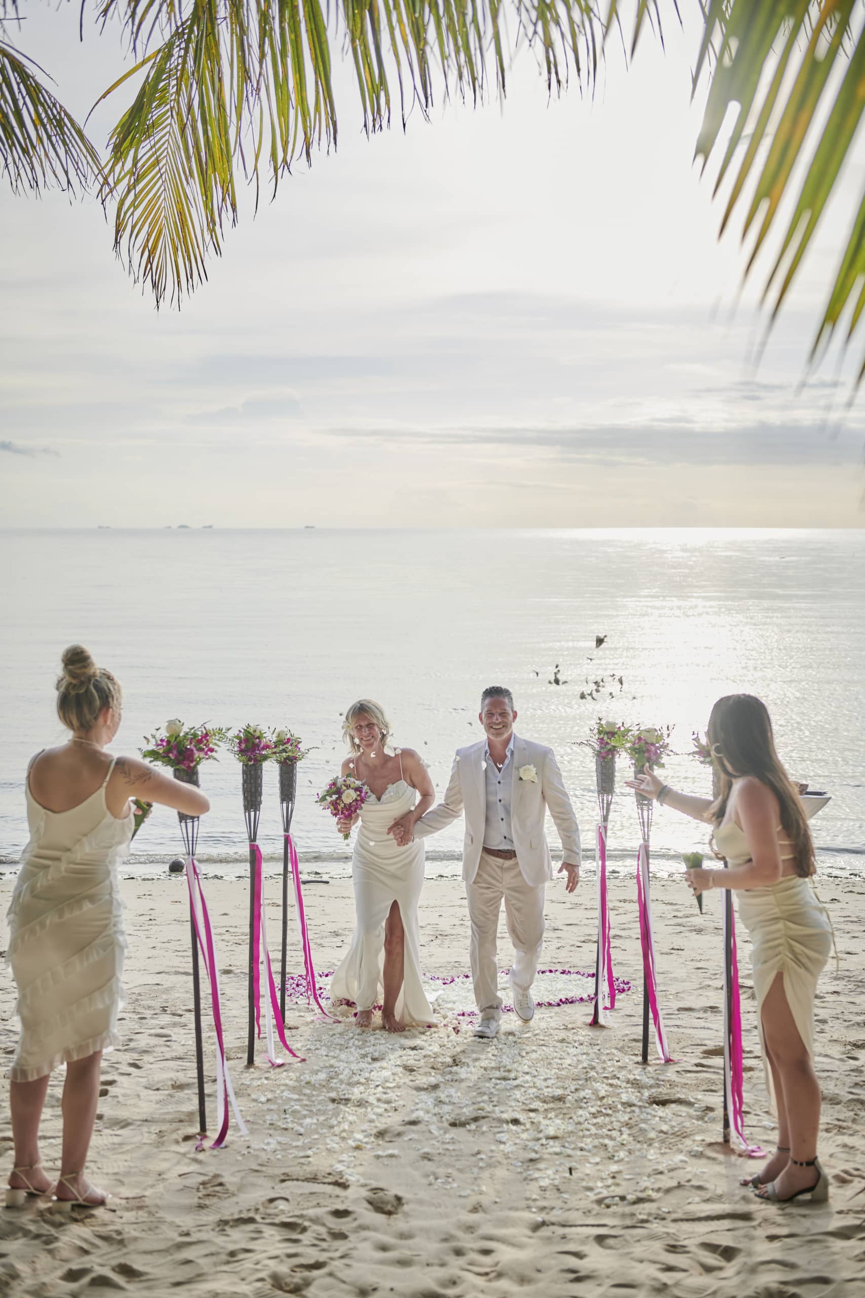 beach wedding ceremony