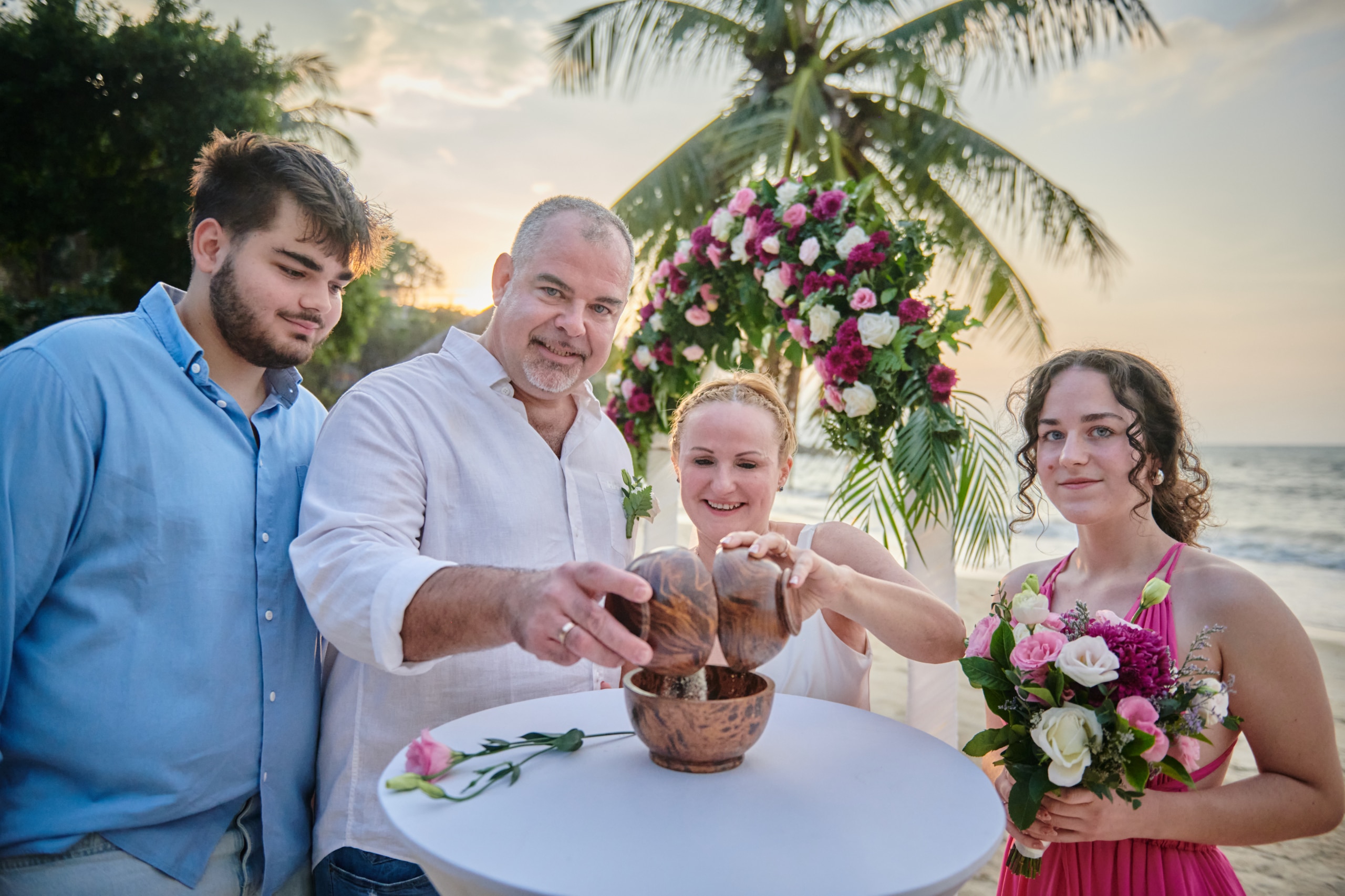 beach wedding ceremony