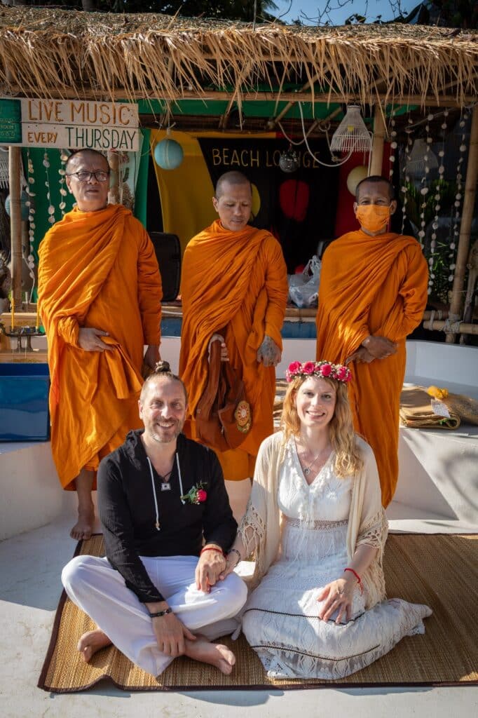 wedding monk blessing
