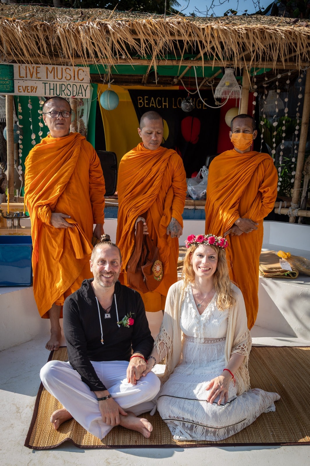 wedding monk blessing