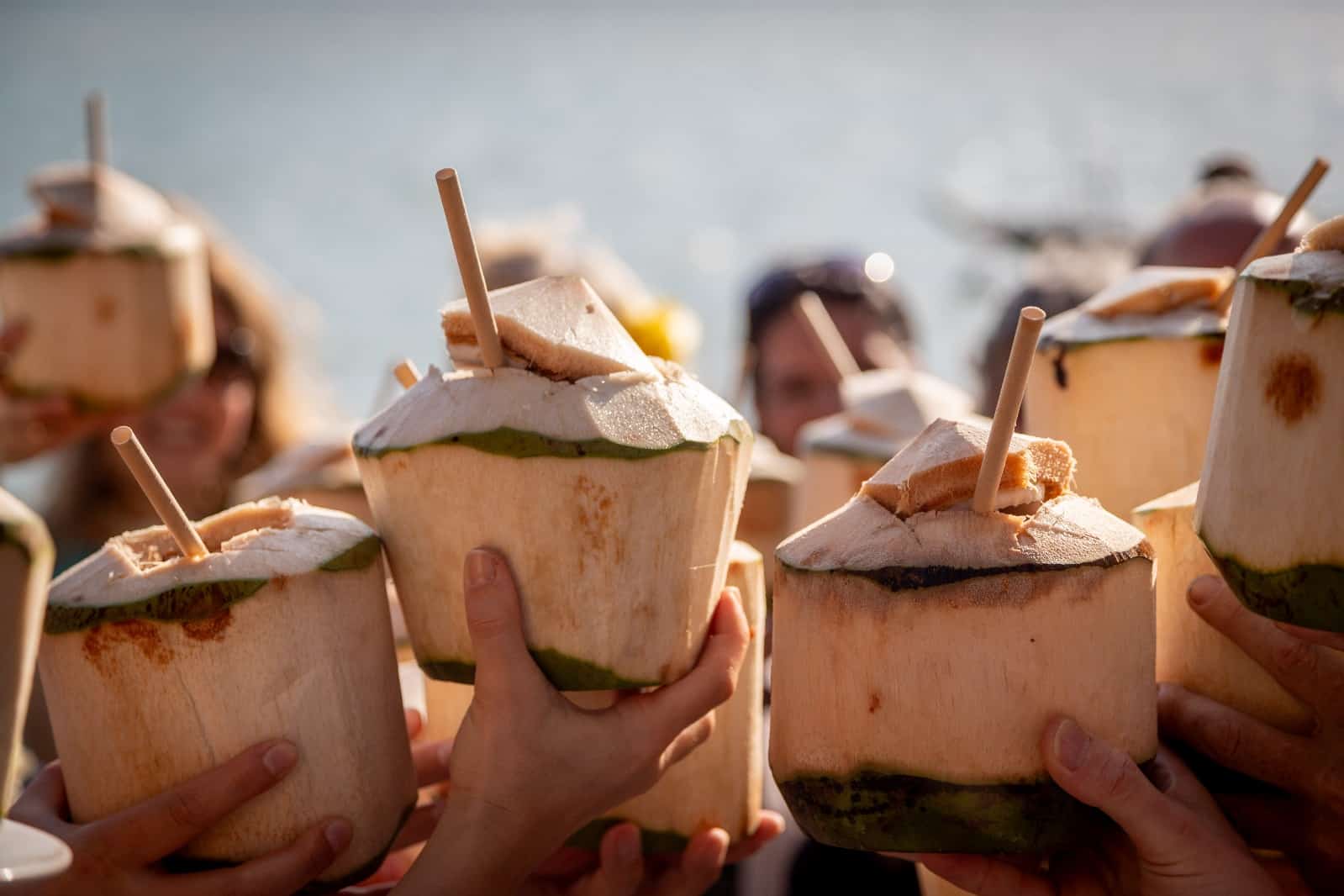 wedding coconut cheers