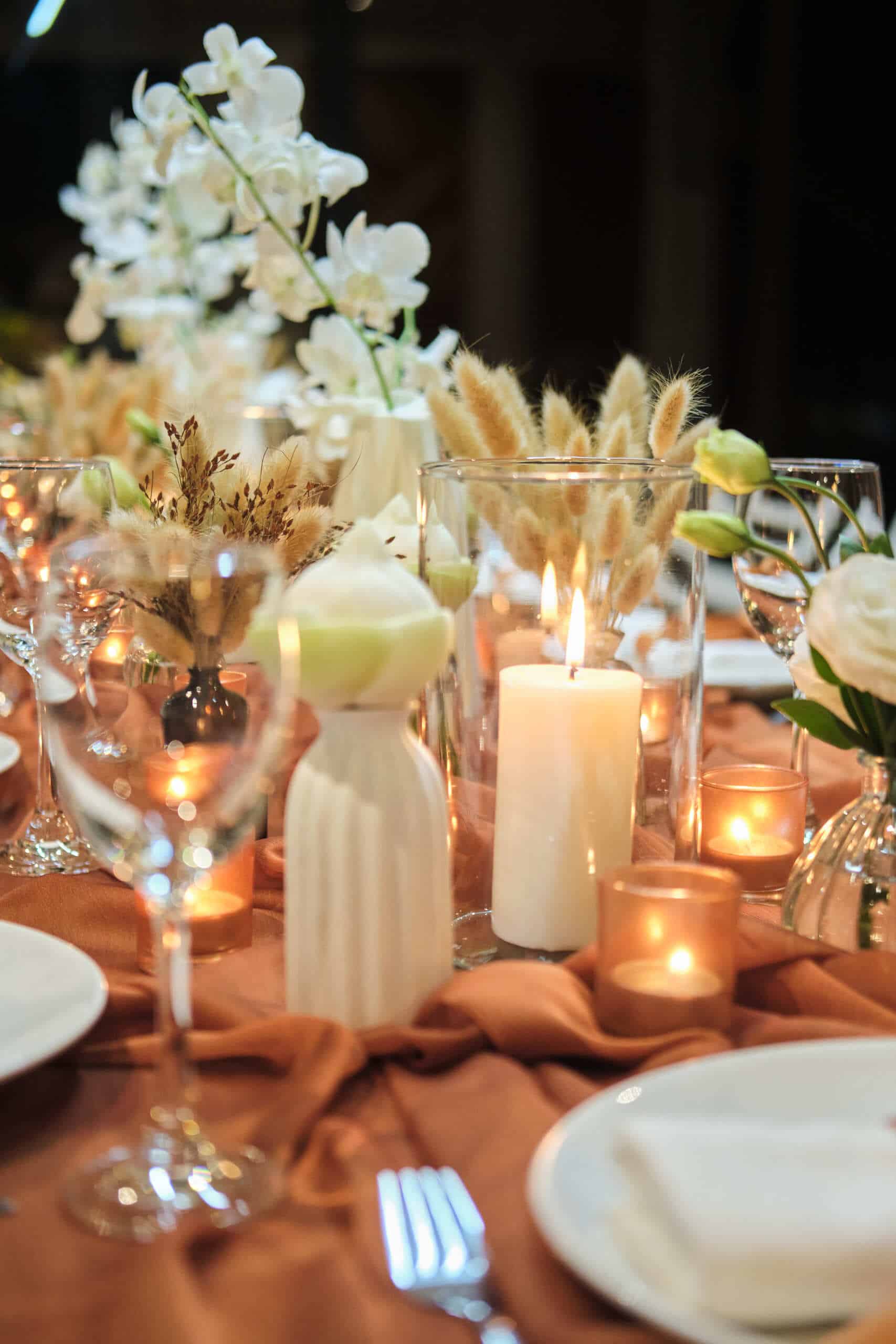 wedding dinner table decoration