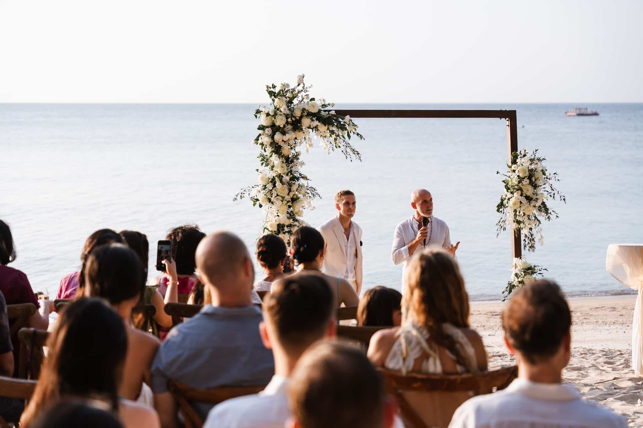 wedding ceremony couple