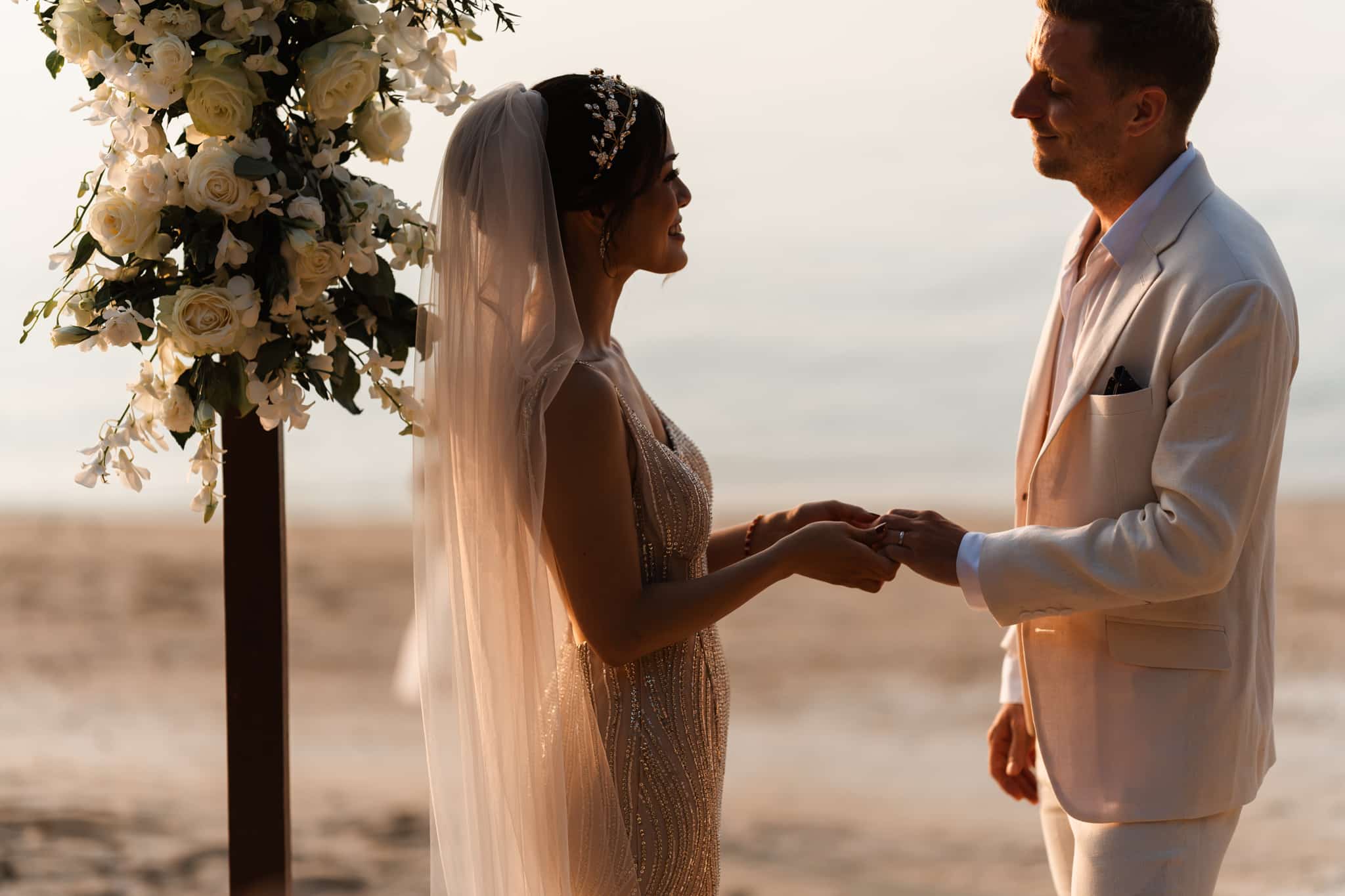 wedding ceremony couple