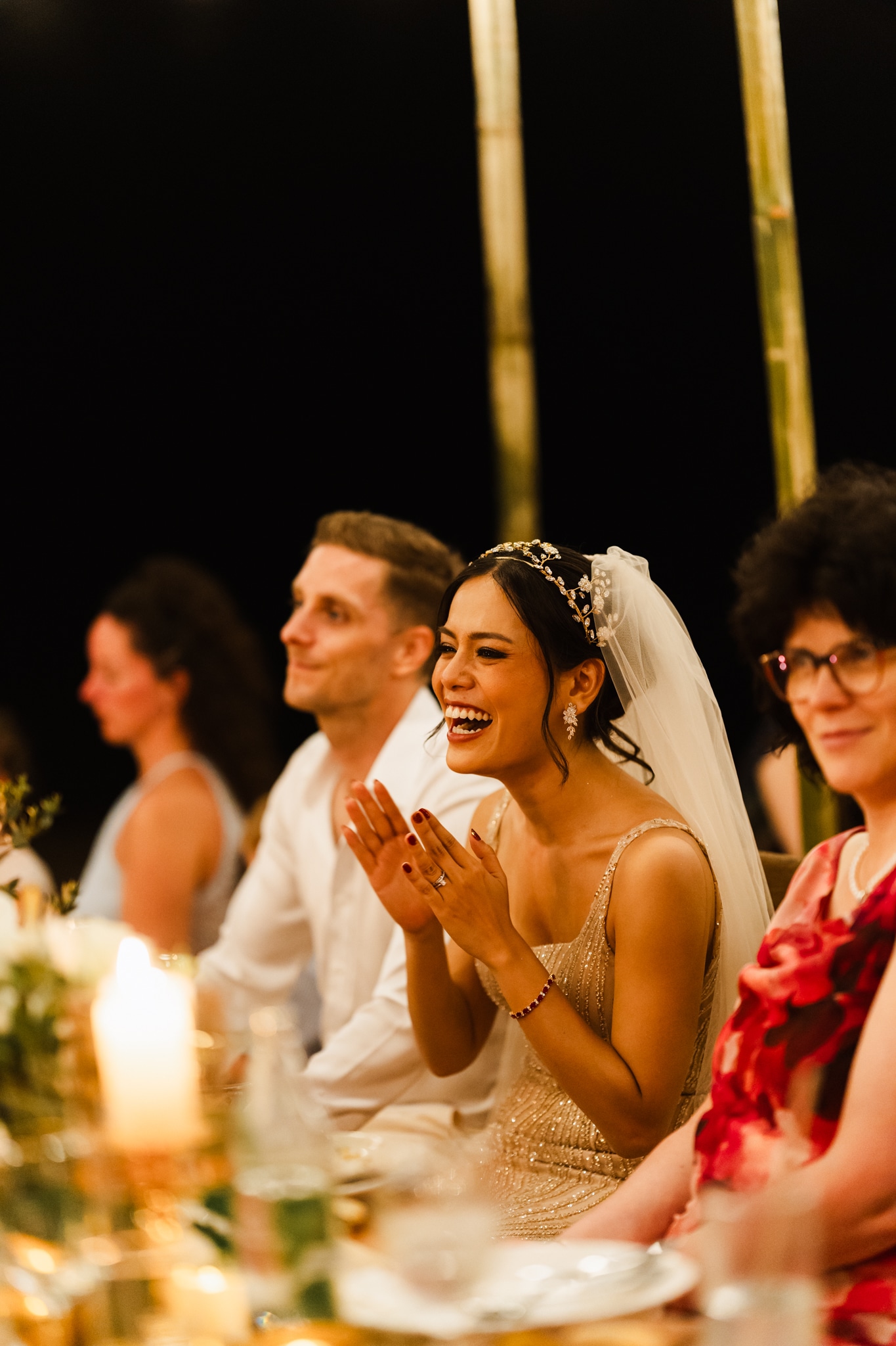 wedding dinner couple