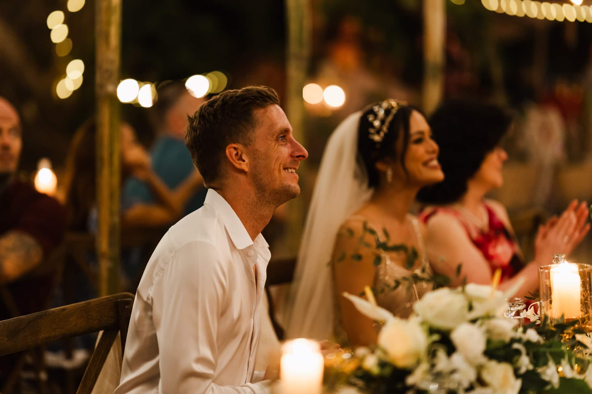 wedding dinner couple