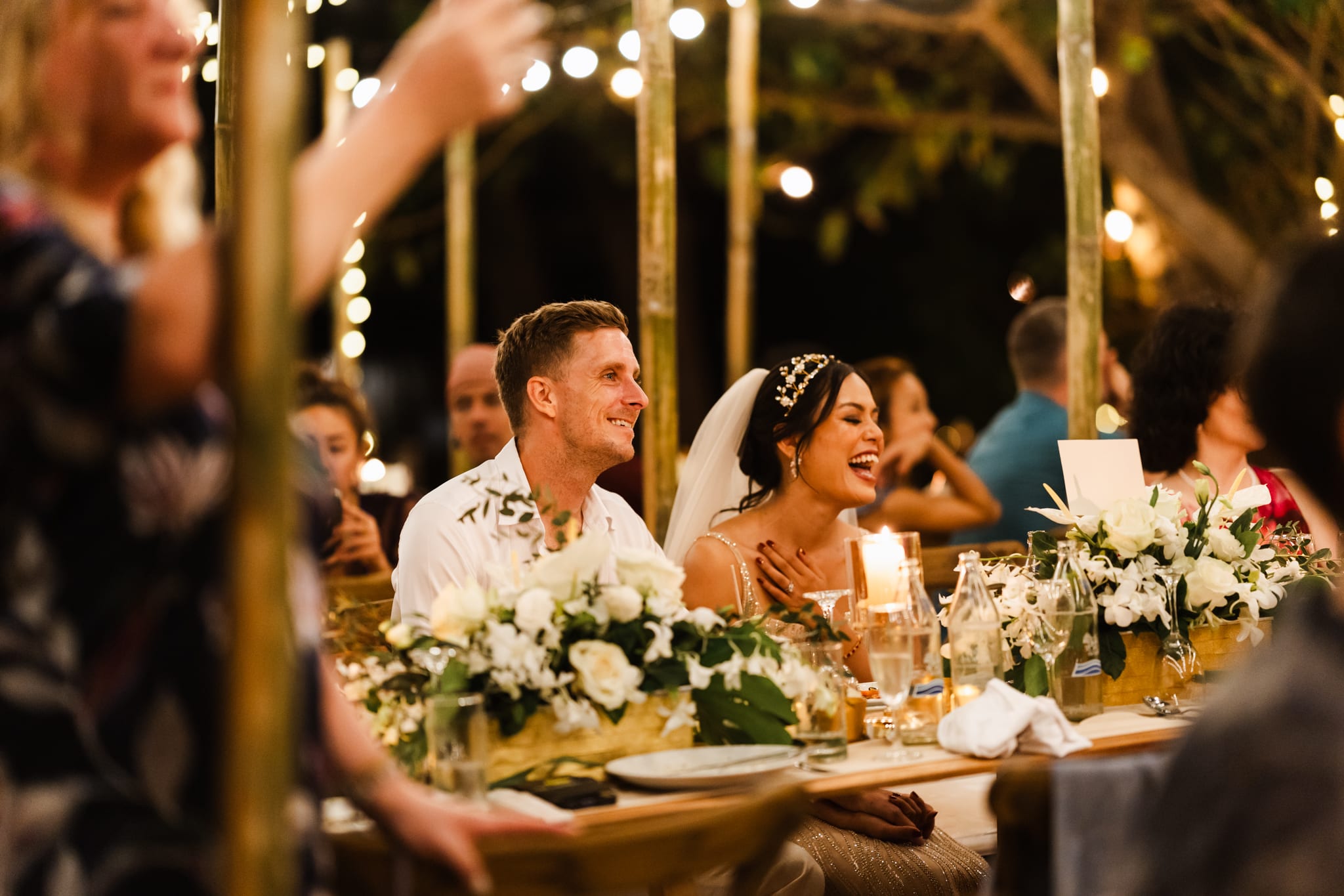 wedding dinner couple