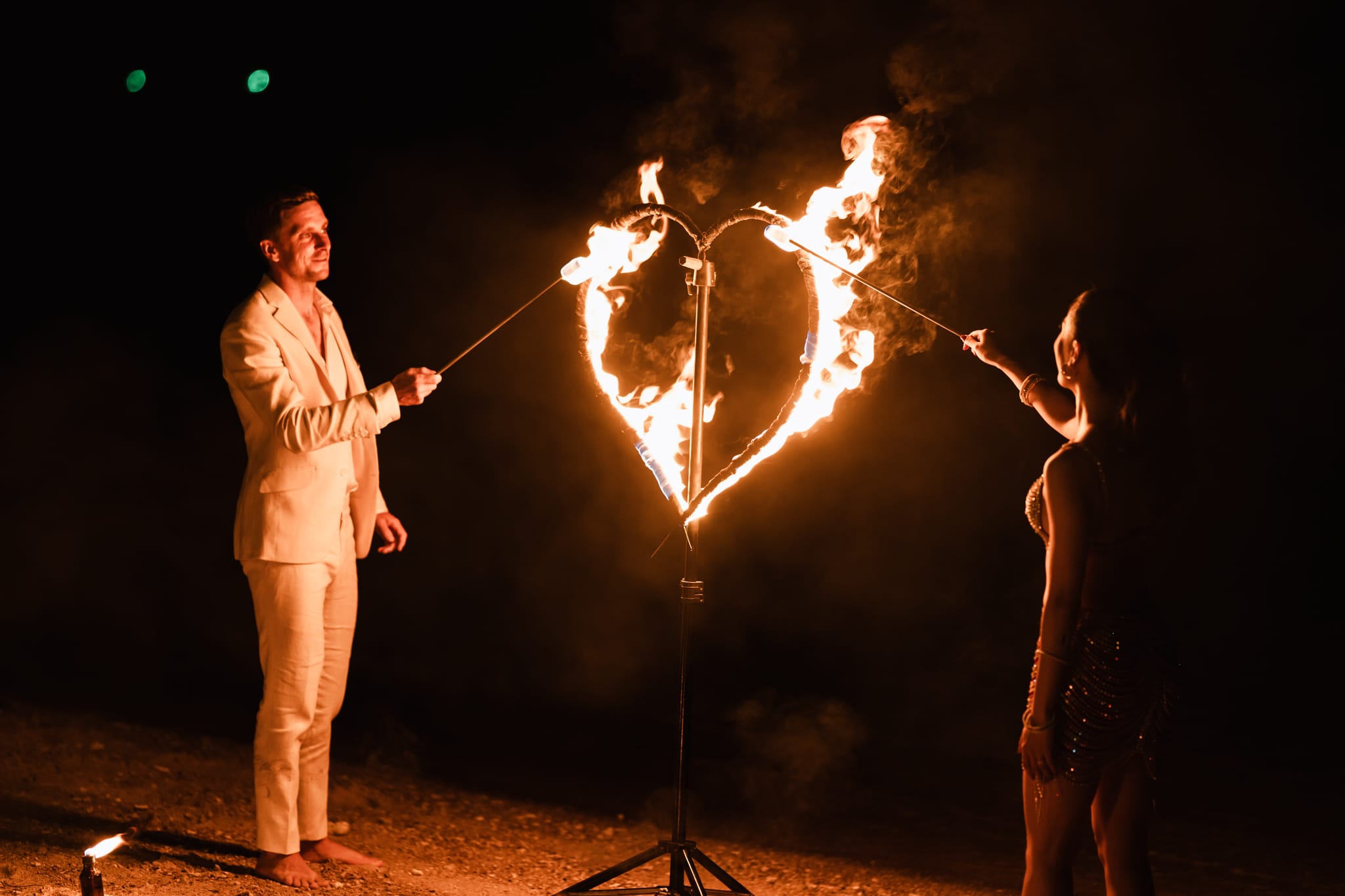 wedding fire show