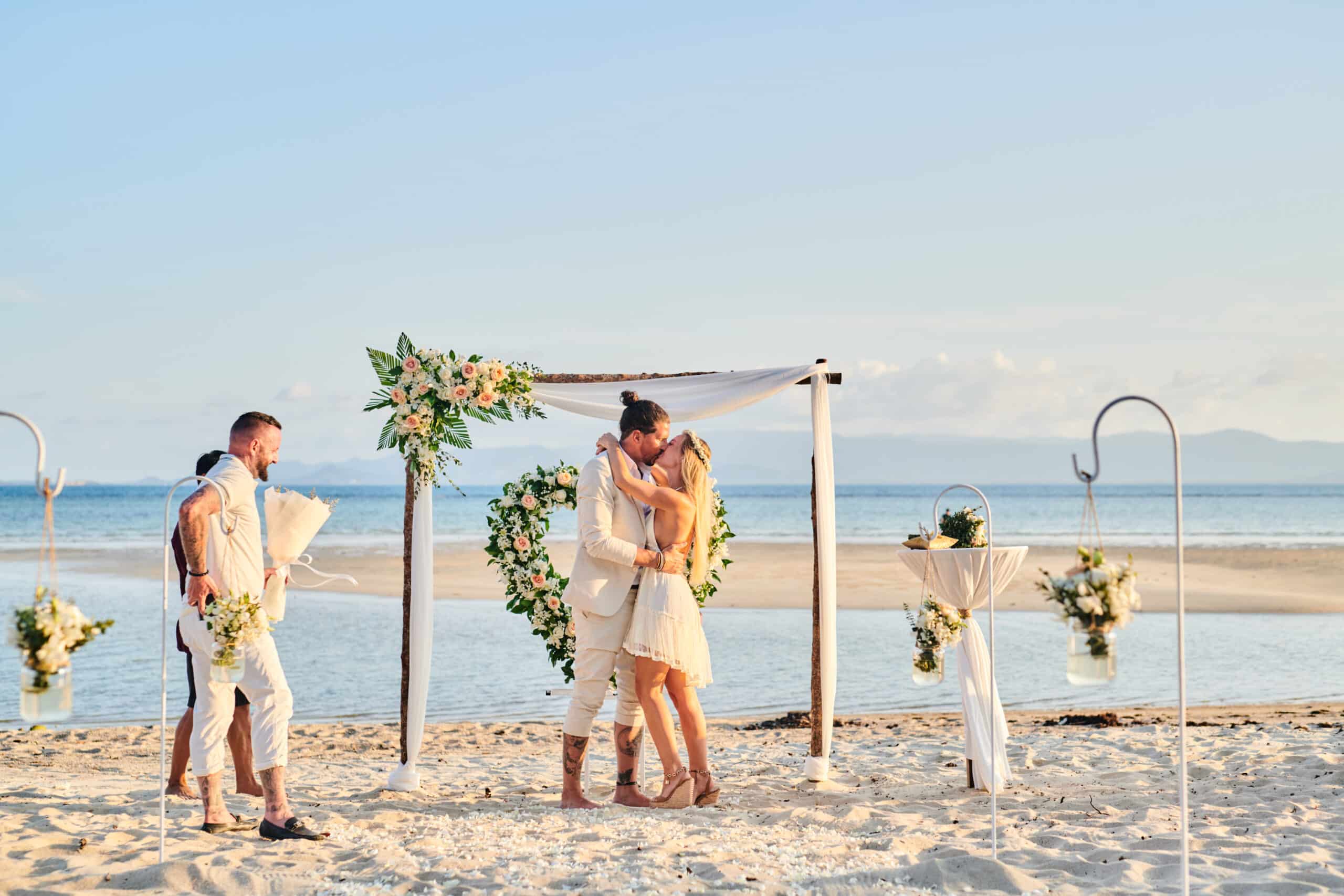 beach wedding ceremony