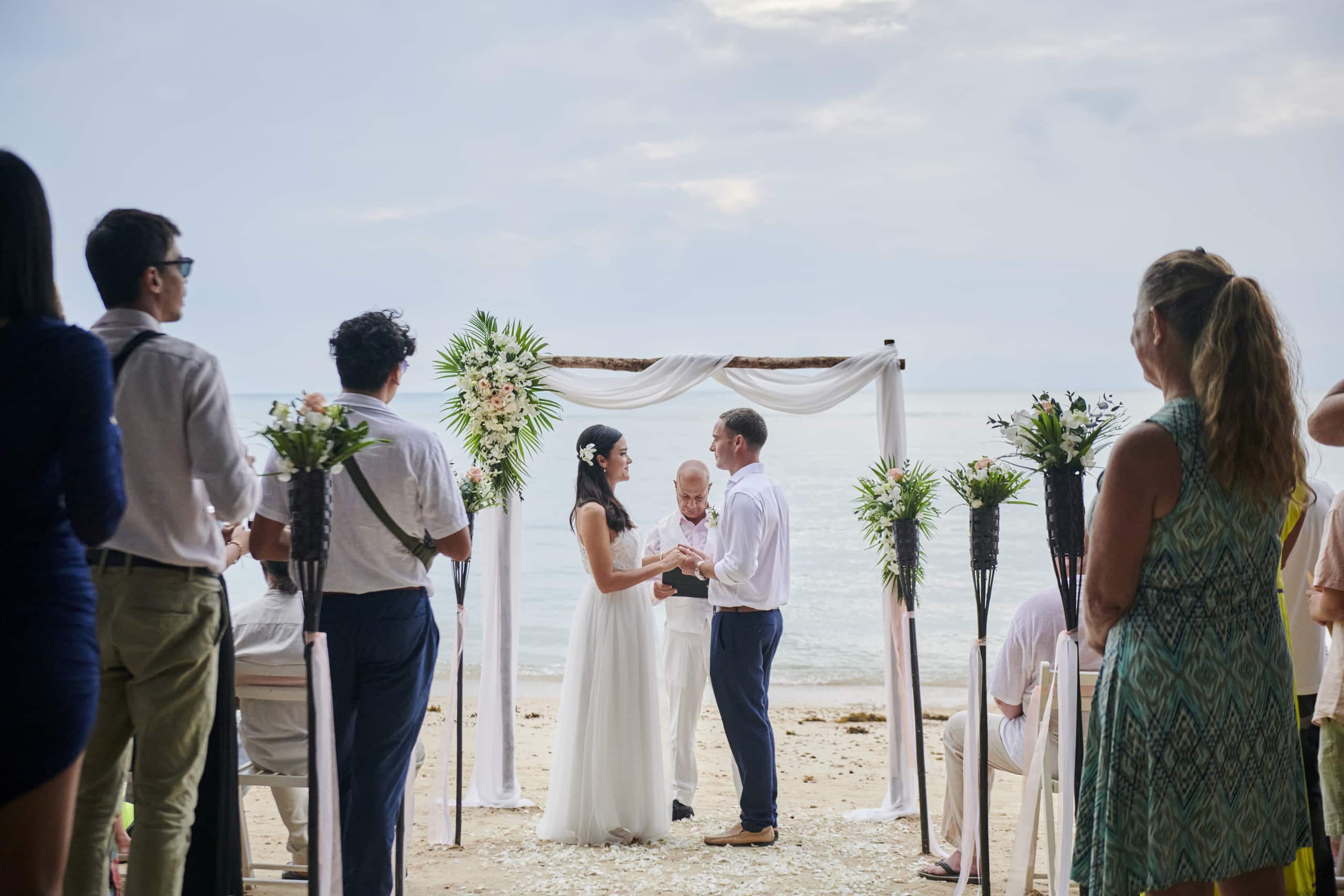 beach wedding ceremony