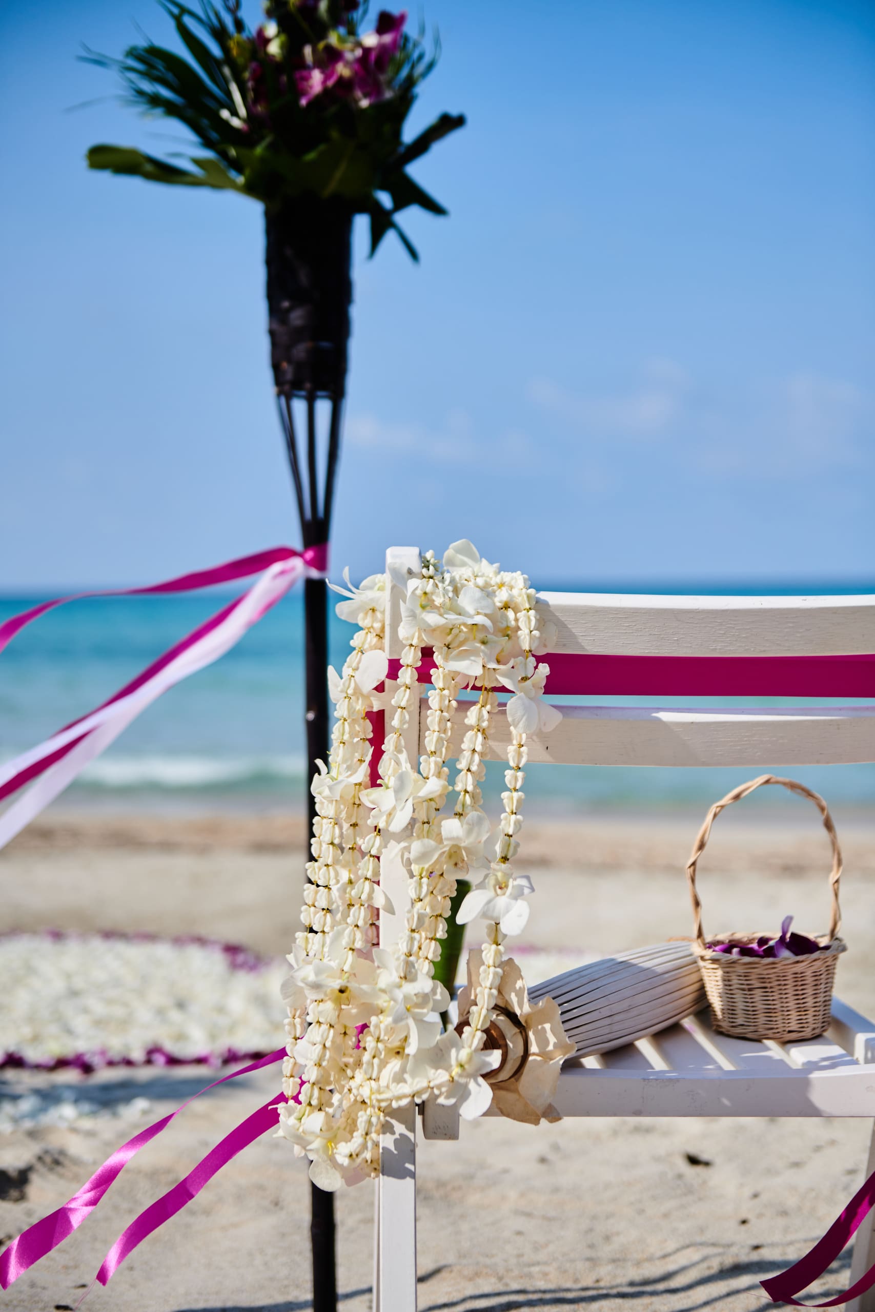 beach wedding decoration