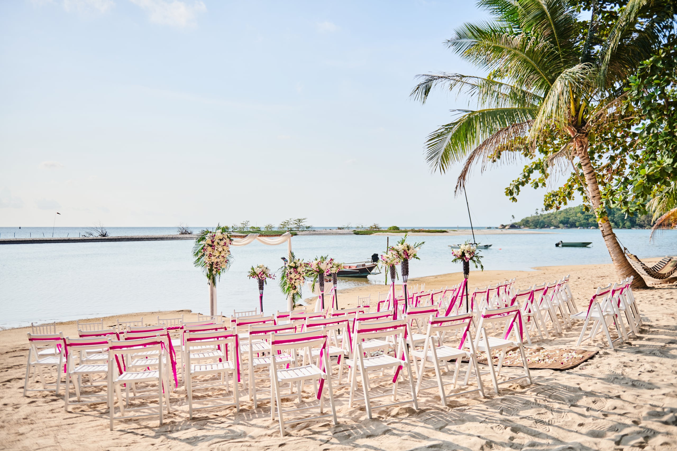 beach wedding decoration