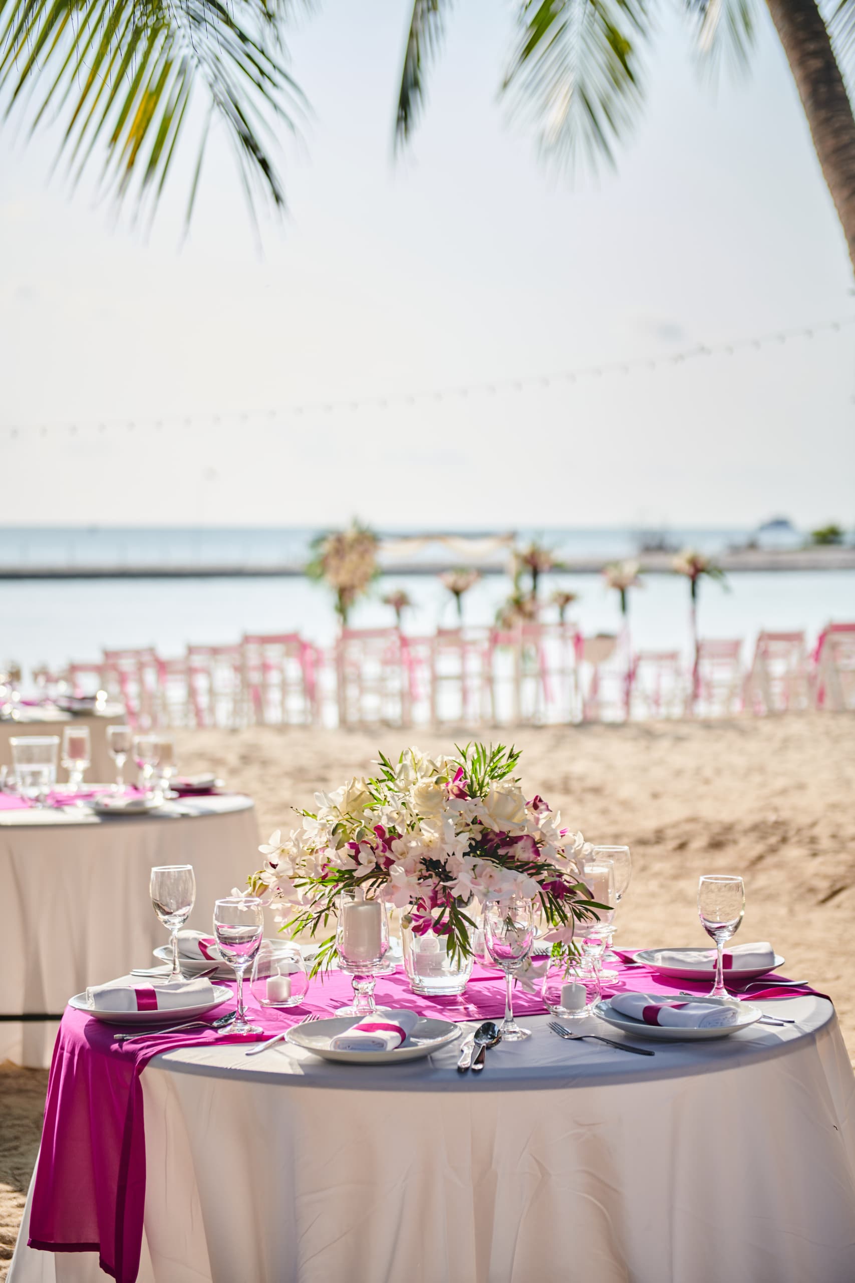 beach wedding decoration