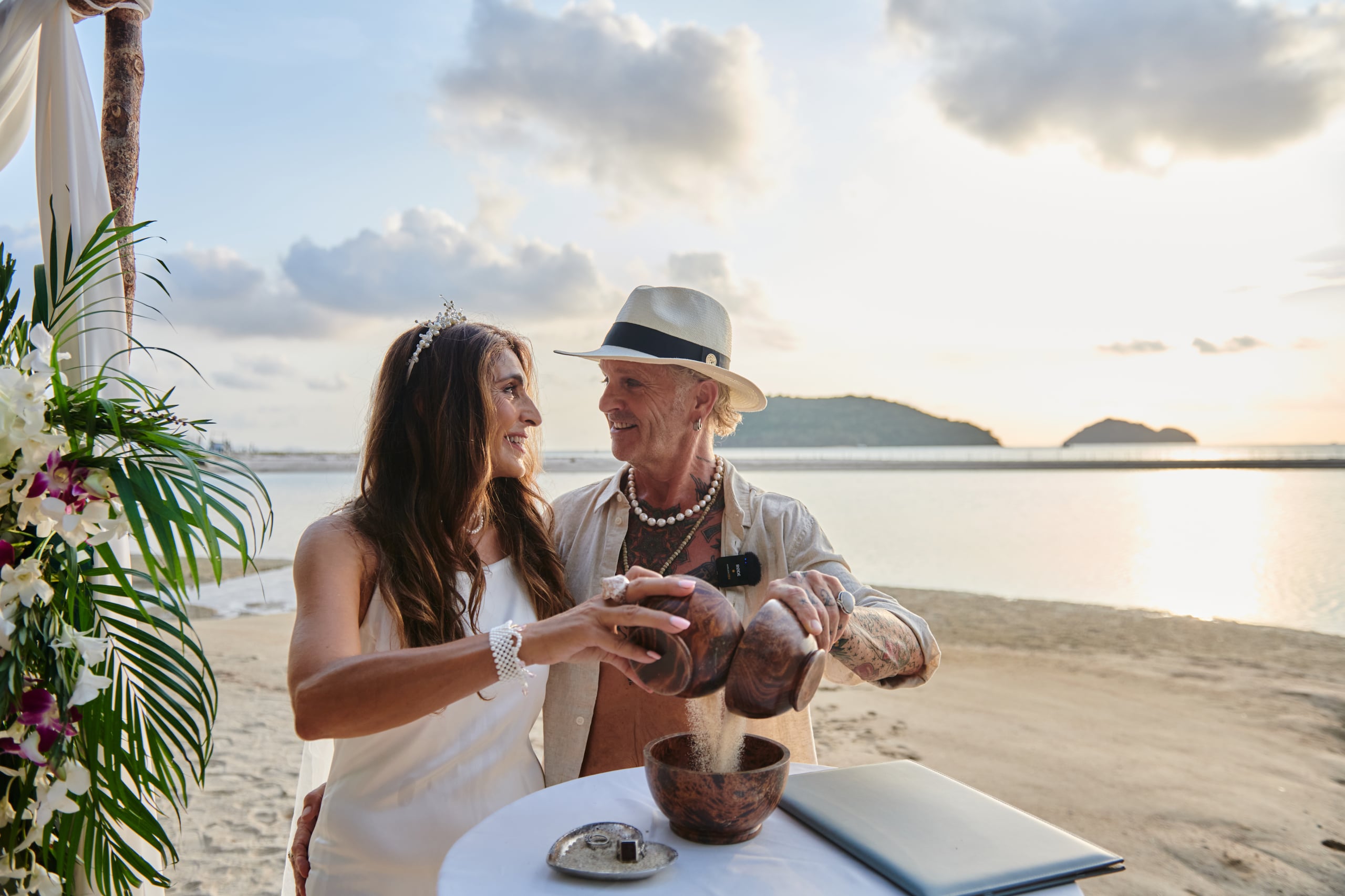 wedding ceremony couple