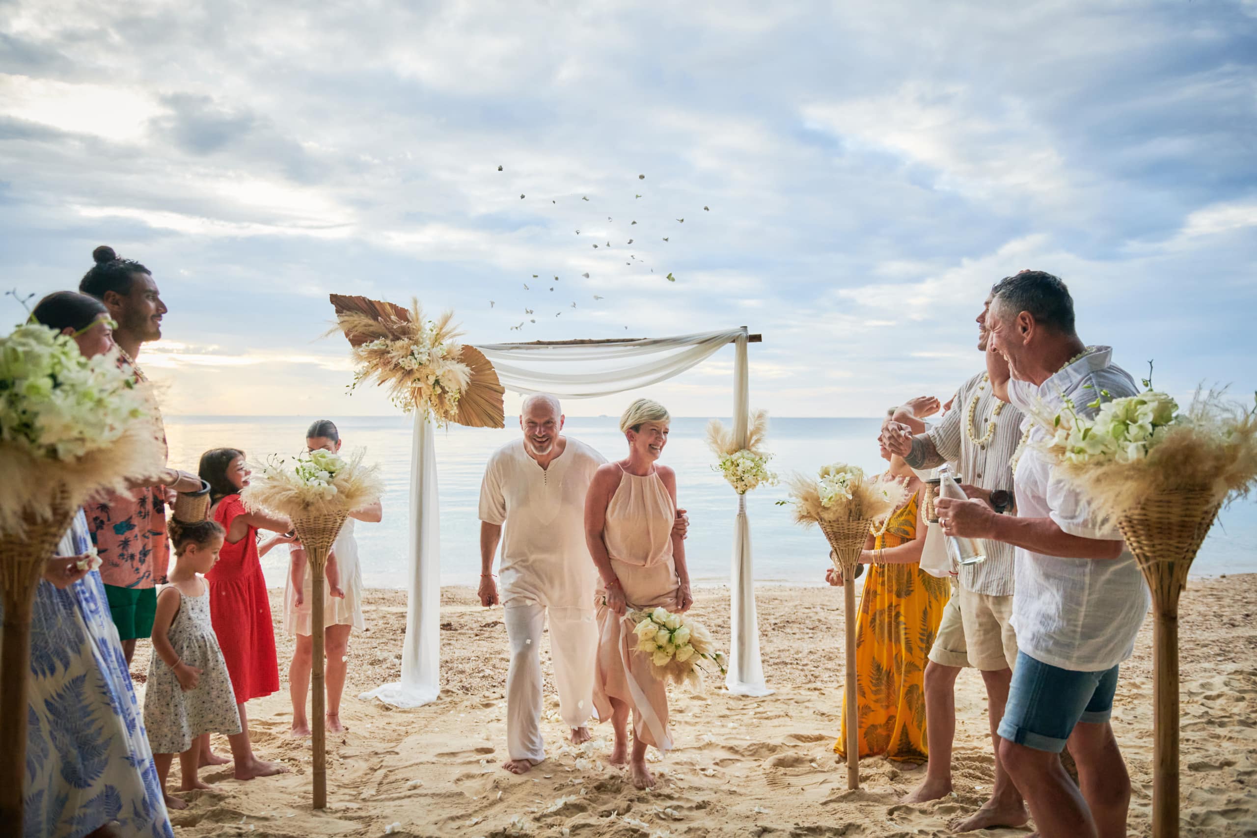 beach wedding ceremony